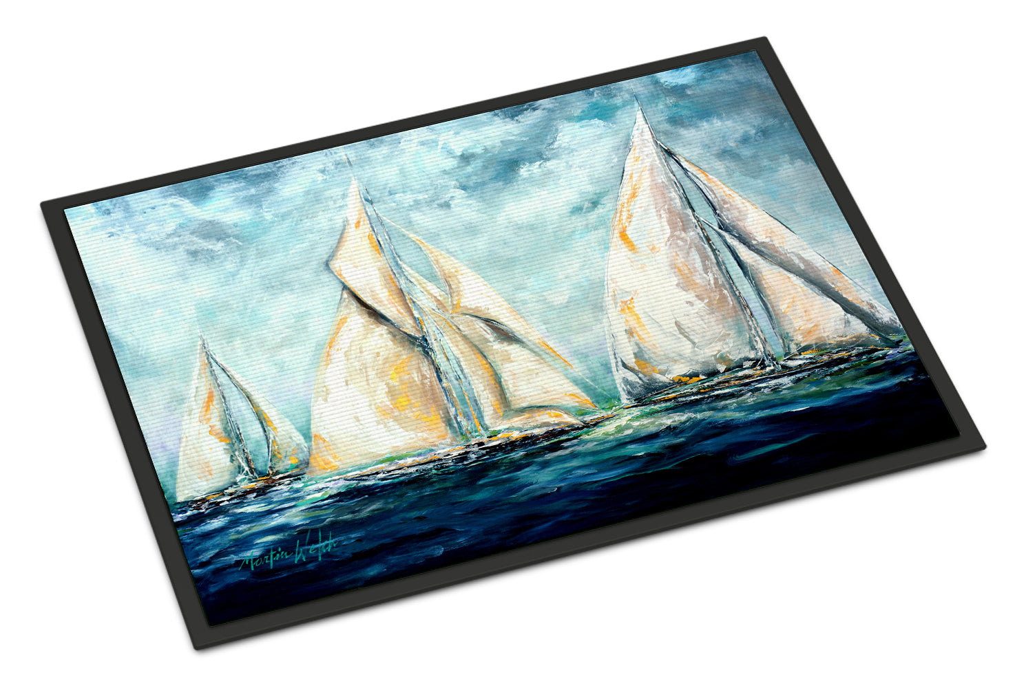 The Last Mile Sail boats Indoor or Outdoor Mat 18x27 MW1283MAT - the-store.com