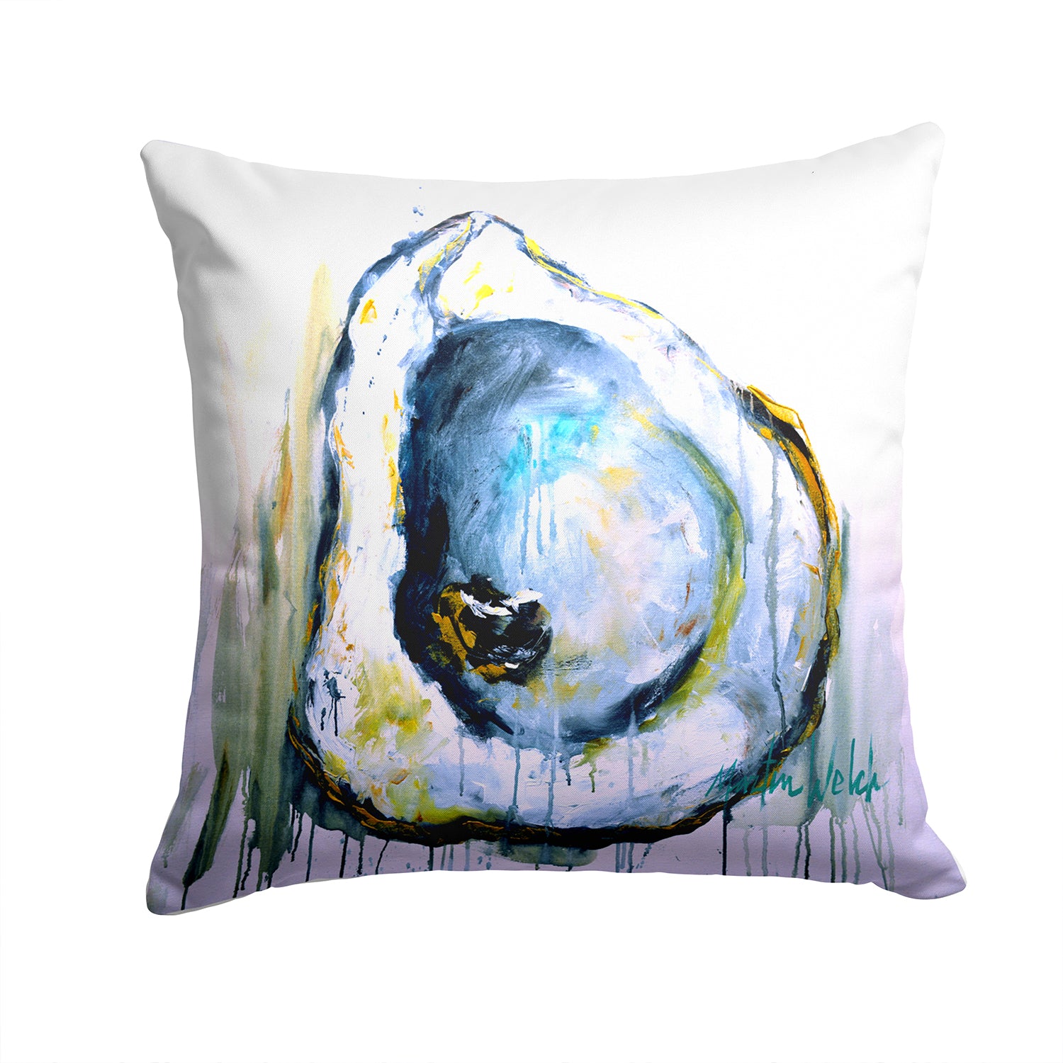 Aqua Sand Oyster Fabric Decorative Pillow MW1300PW1414 - the-store.com