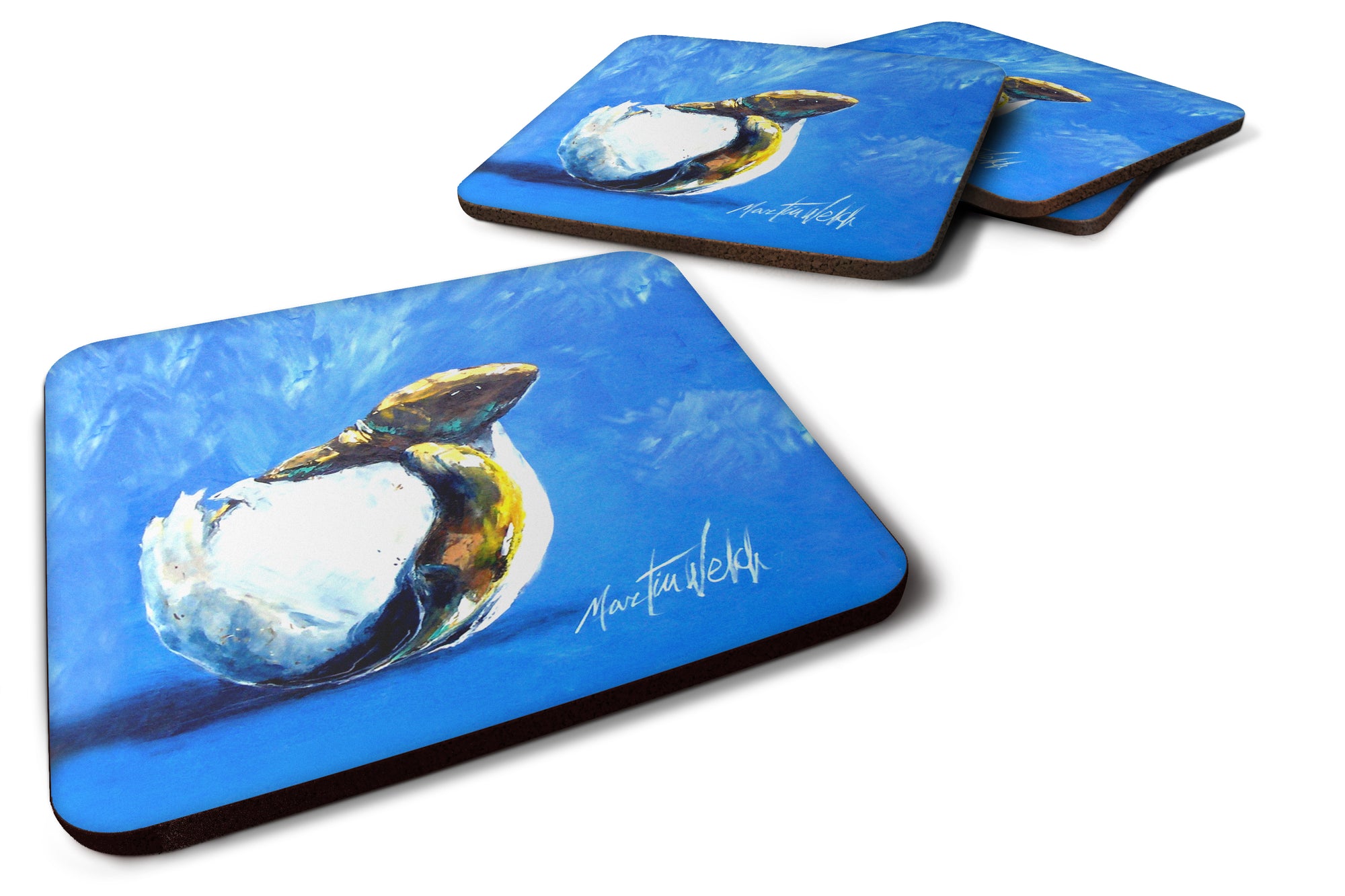 Baby Turtle Foam Coaster Set of 4 MW1302FC - the-store.com