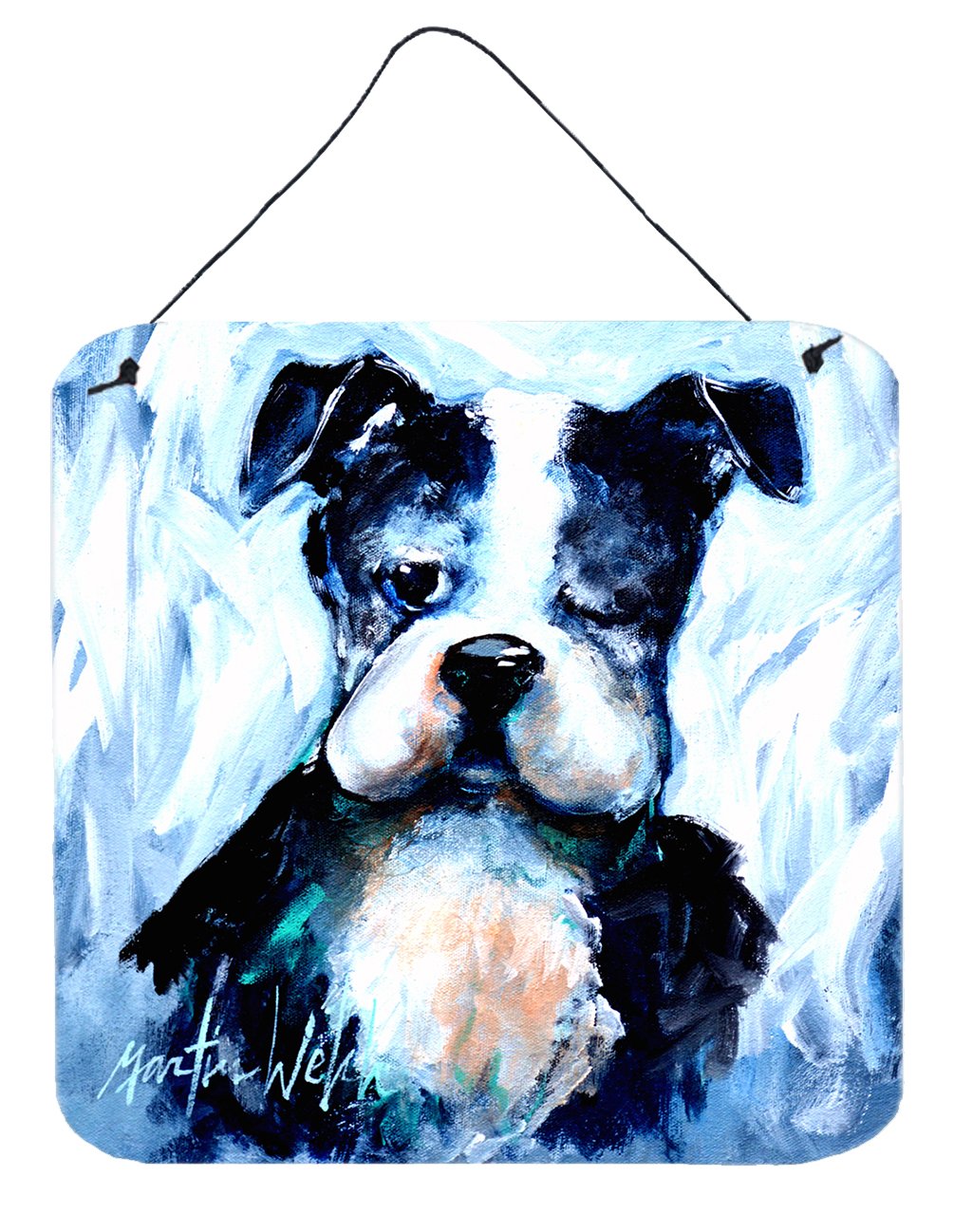 Boston Terrier Boston Tuff Wall or Door Hanging Prints MW1311DS66 by Caroline's Treasures