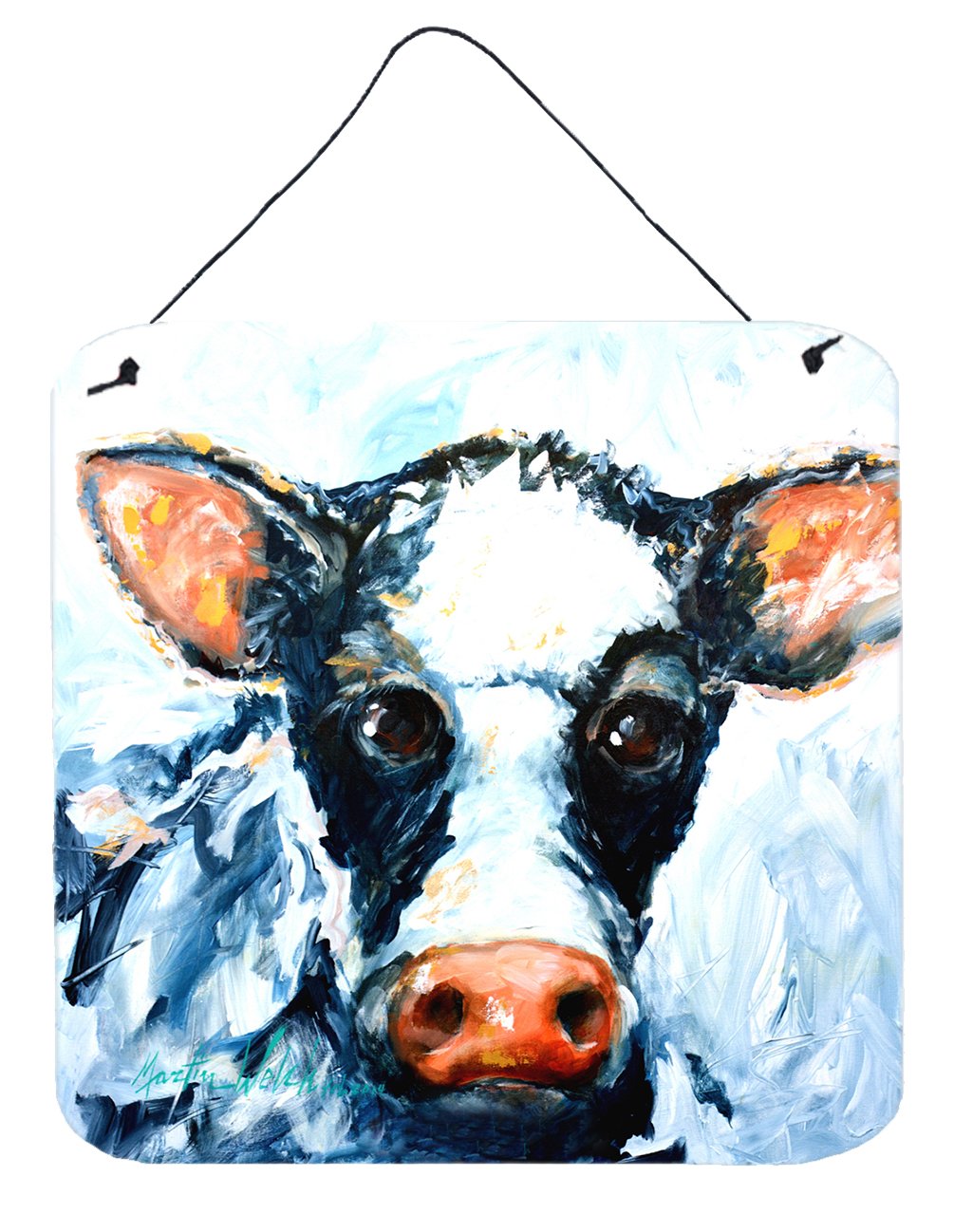 Cow Lick Wall or Door Hanging Prints MW1320DS66 by Caroline's Treasures