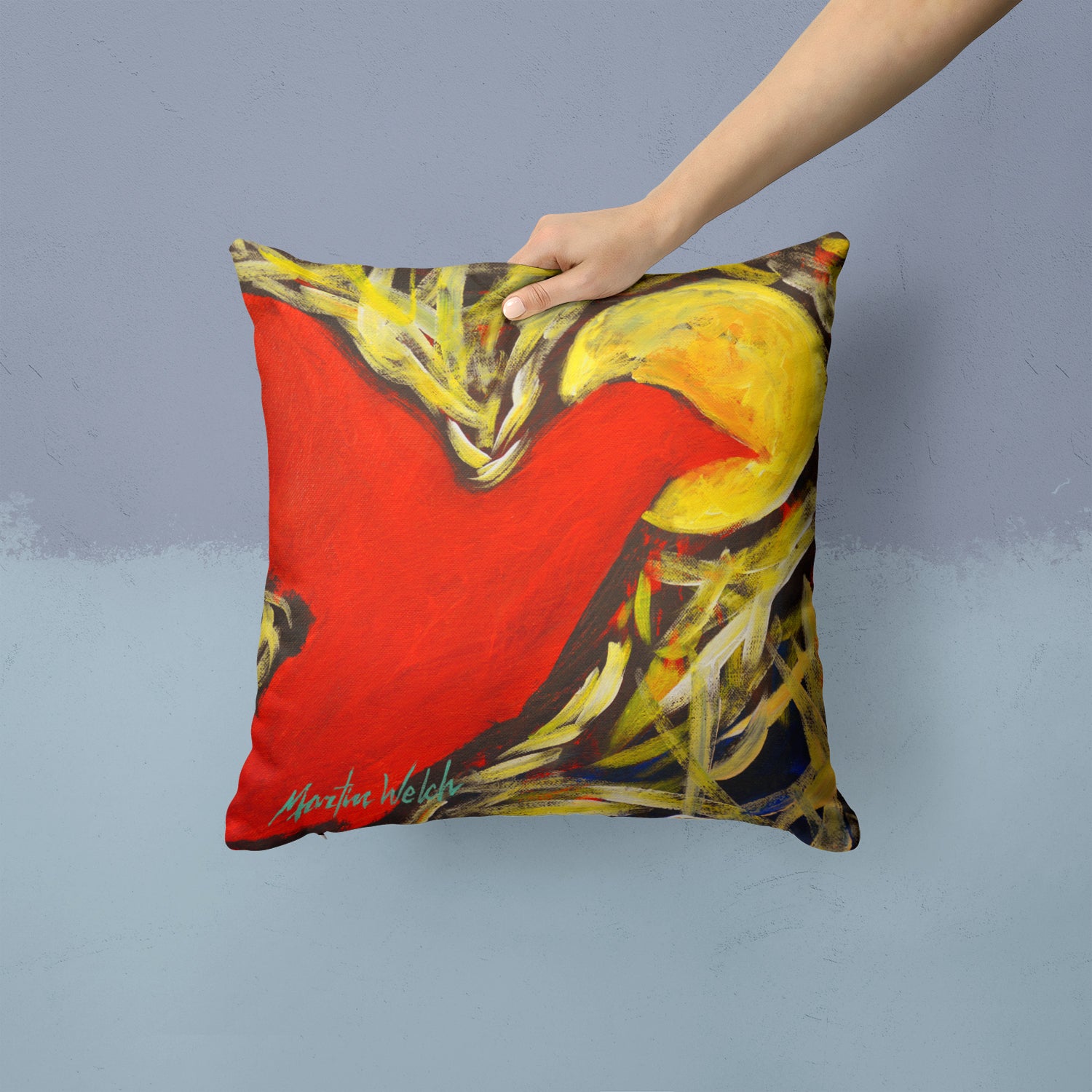 Crow at Midnight Fabric Decorative Pillow MW1323PW1414 - the-store.com