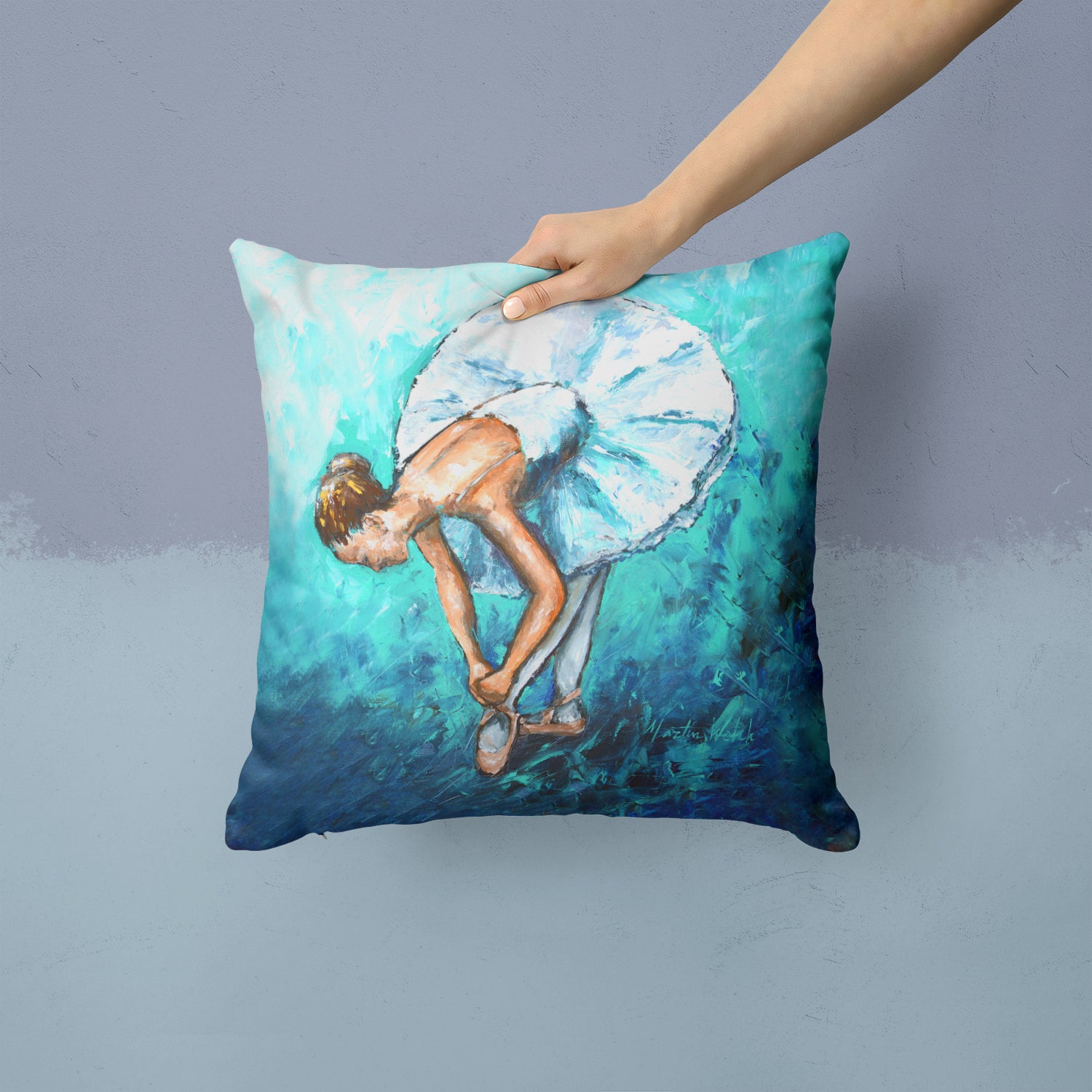 Ballet Early Pratice Fabric Decorative Pillow MW1325PW1414 - the-store.com