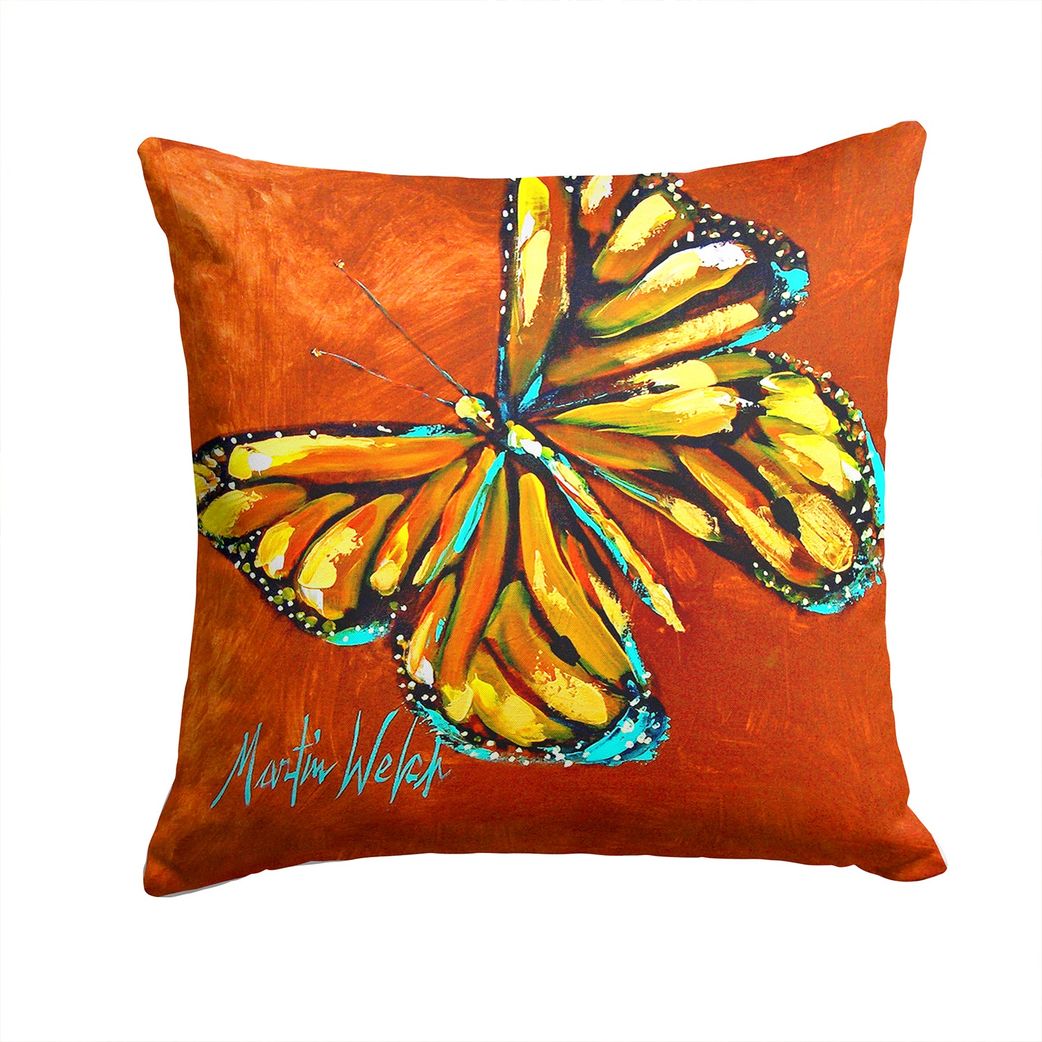 Monarch Butterfly Fabric Decorative Pillow MW1339PW1414 - the-store.com