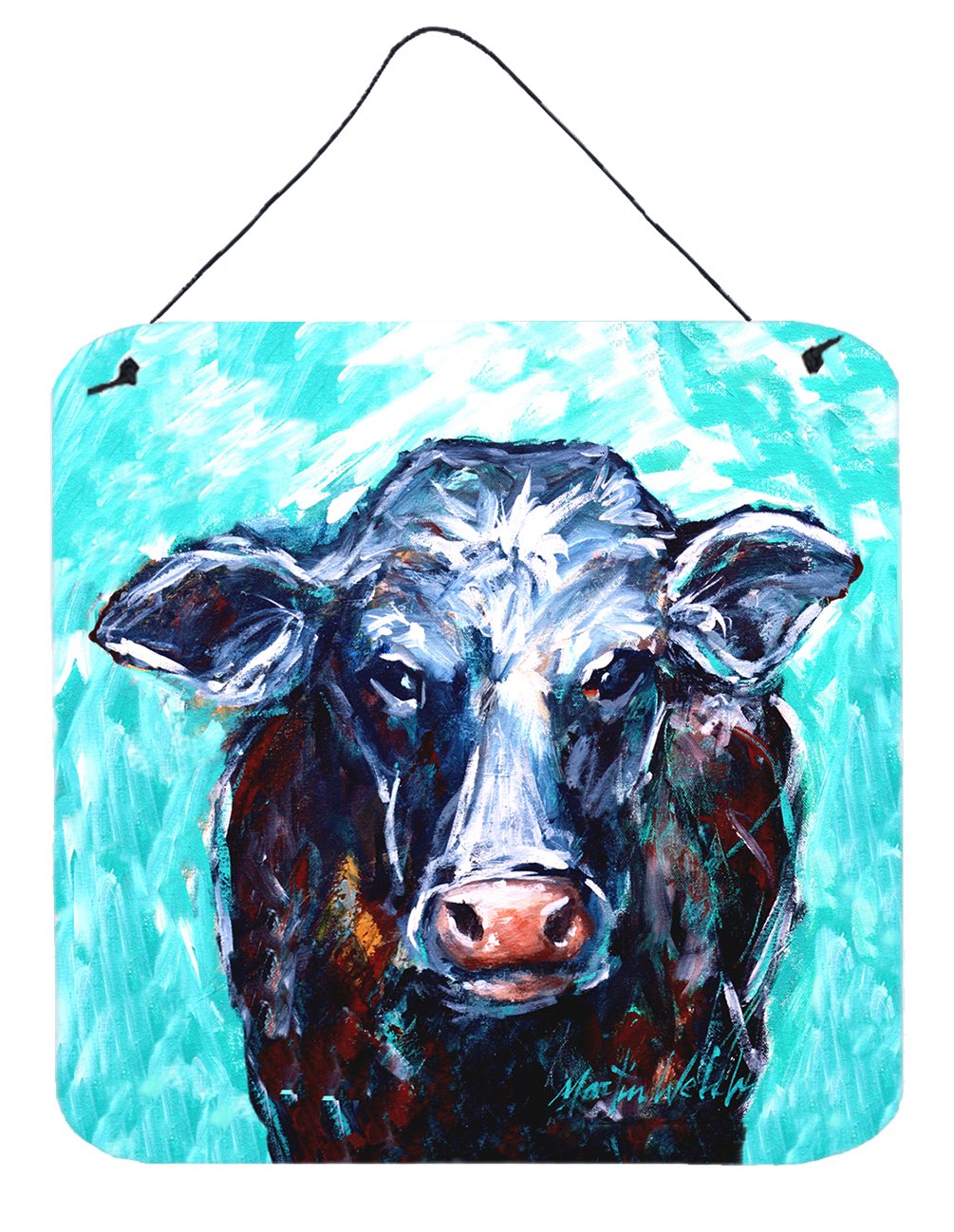 Moo Cow Wall or Door Hanging Prints MW1340DS66 by Caroline's Treasures