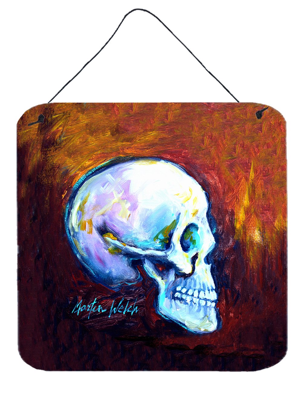 Skeleton My Best Side Wall or Door Hanging Prints MW1341DS66 by Caroline's Treasures