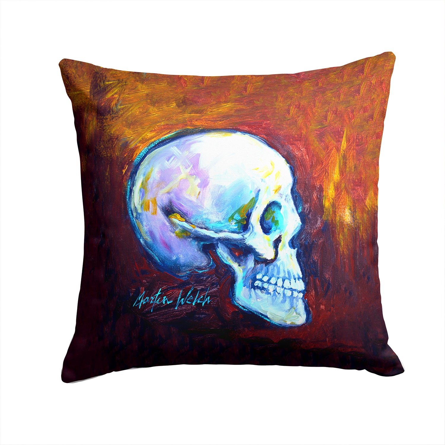 Skeleton My Best Side Fabric Decorative Pillow MW1341PW1414 - the-store.com