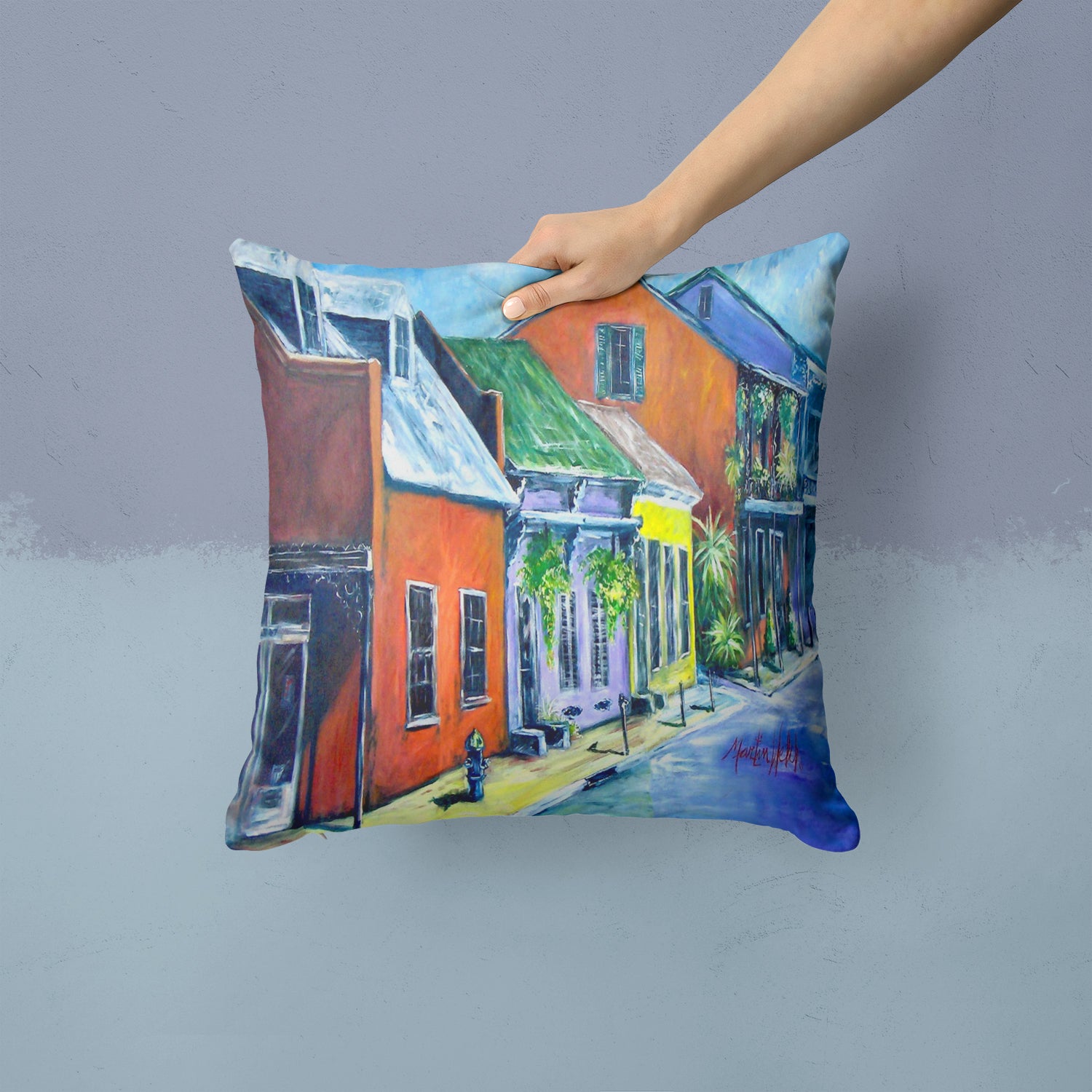 Somewhere Close Houses Fabric Decorative Pillow MW1350PW1414 - the-store.com