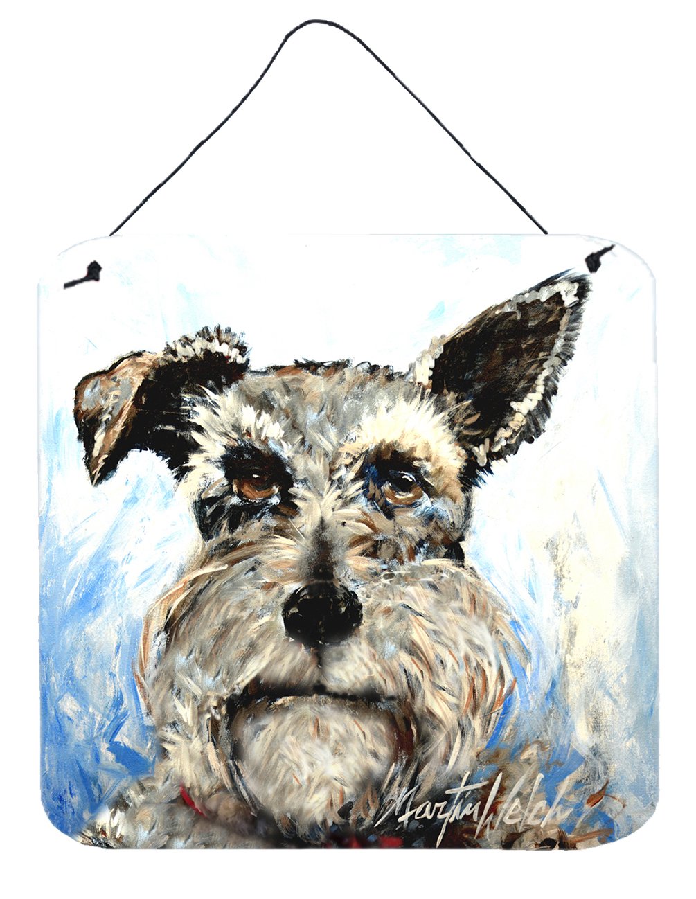 Schnauzer Whiter Beard Wall or Door Hanging Prints MW1358DS66 by Caroline&#39;s Treasures