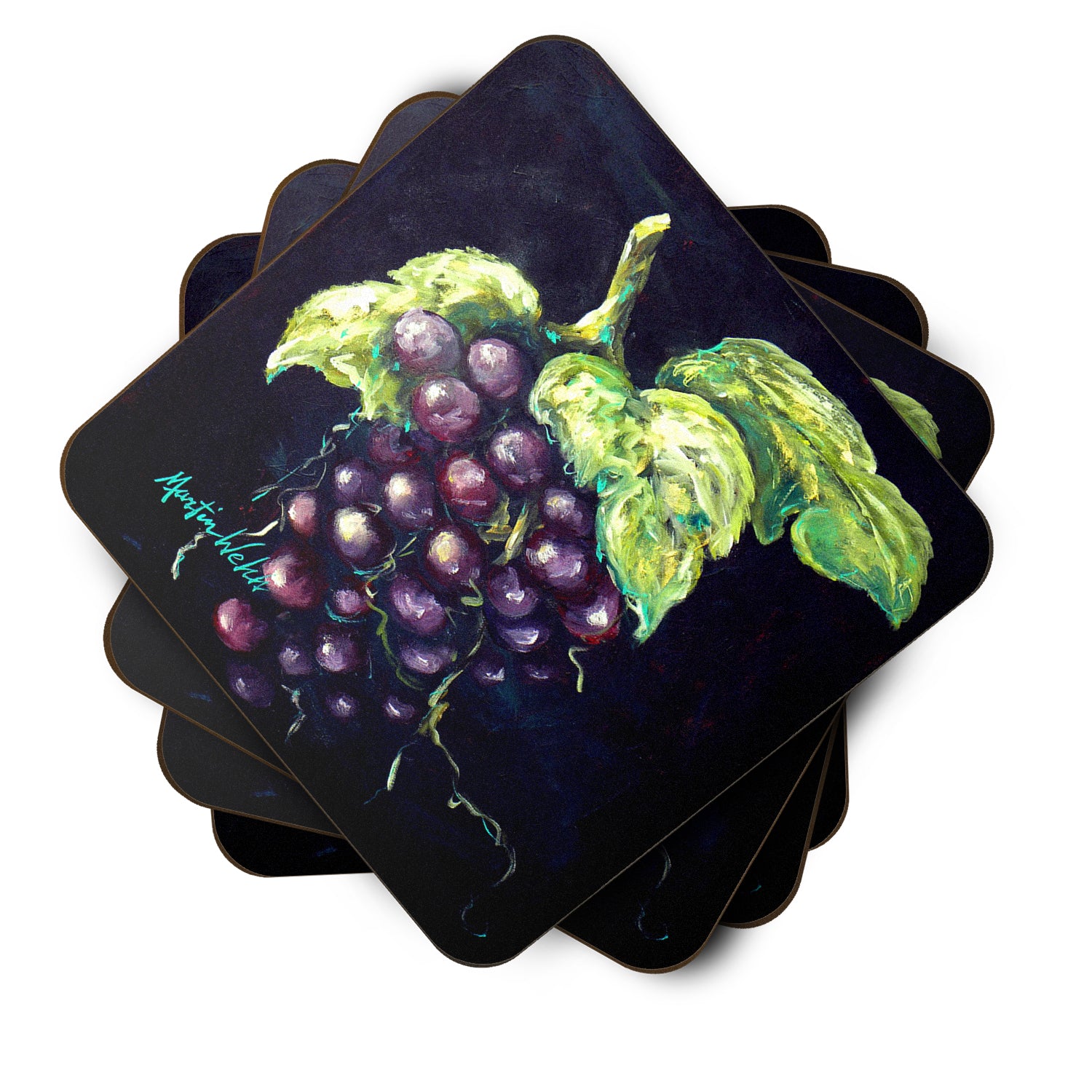 Welch's Grapes Foam Coaster Set of 4 MW1362FC - the-store.com