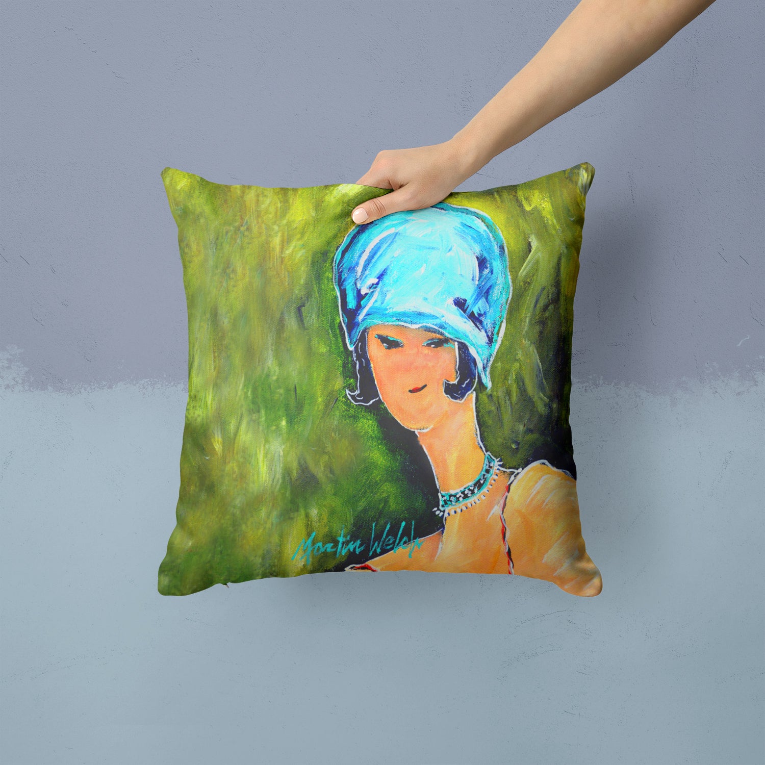 Young Voncile Still in High School Fabric Decorative Pillow MW1363PW1414 - the-store.com