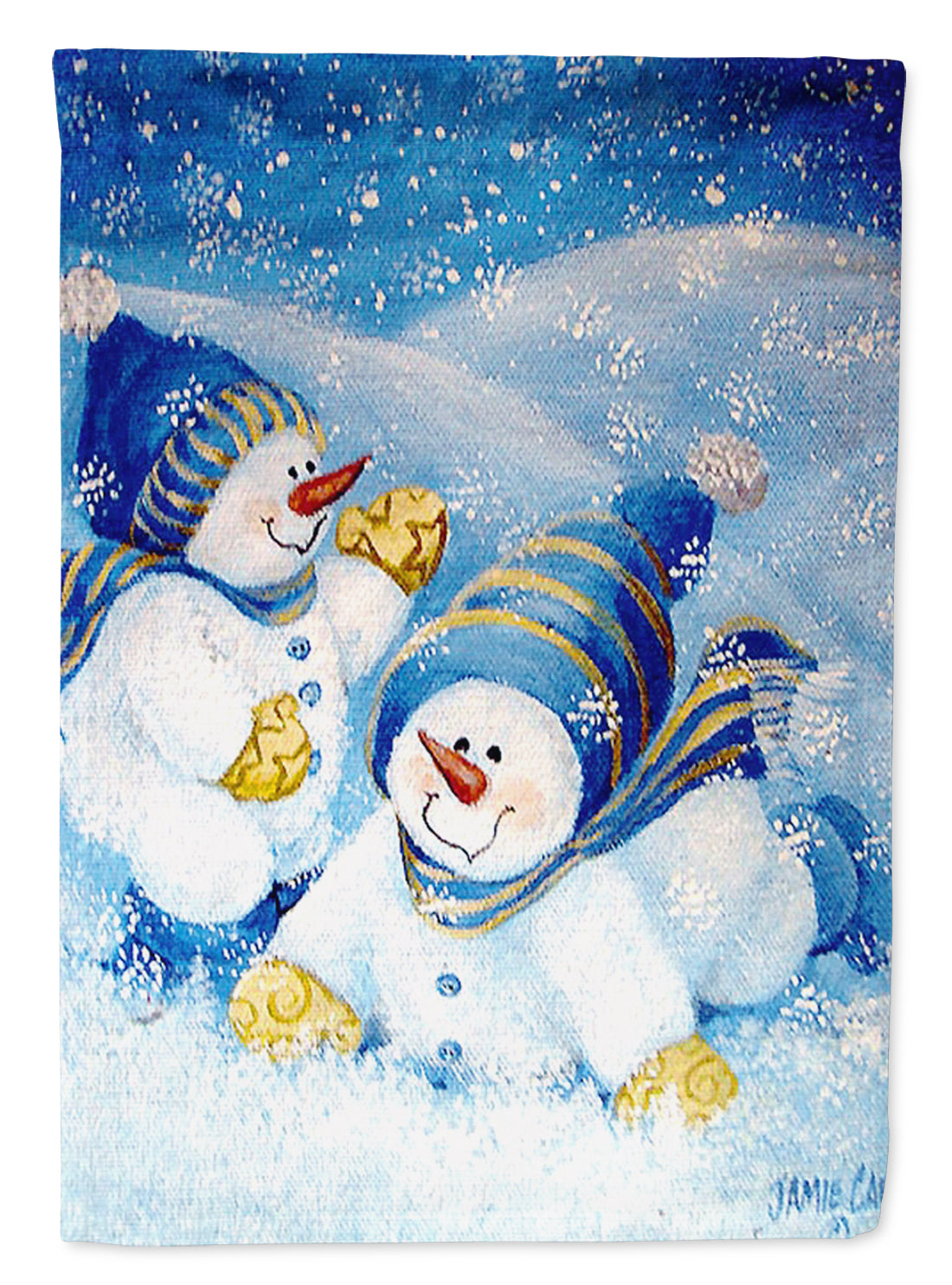 Snow babies At Play Snowman Flag Garden Size PJC1017GF  the-store.com.