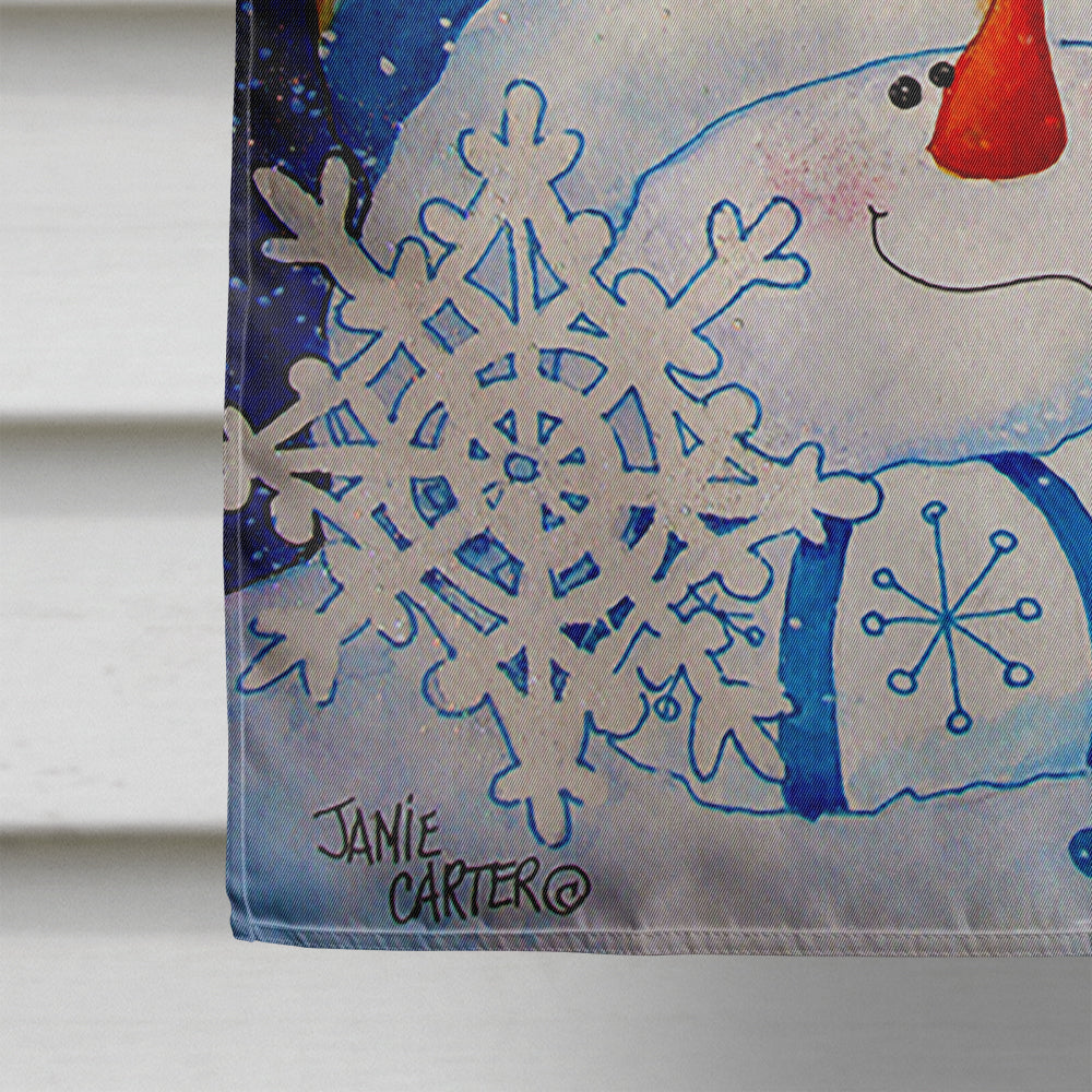 Snowflake Buddies Snowman Flag Canvas House Size PJC1018CHF  the-store.com.