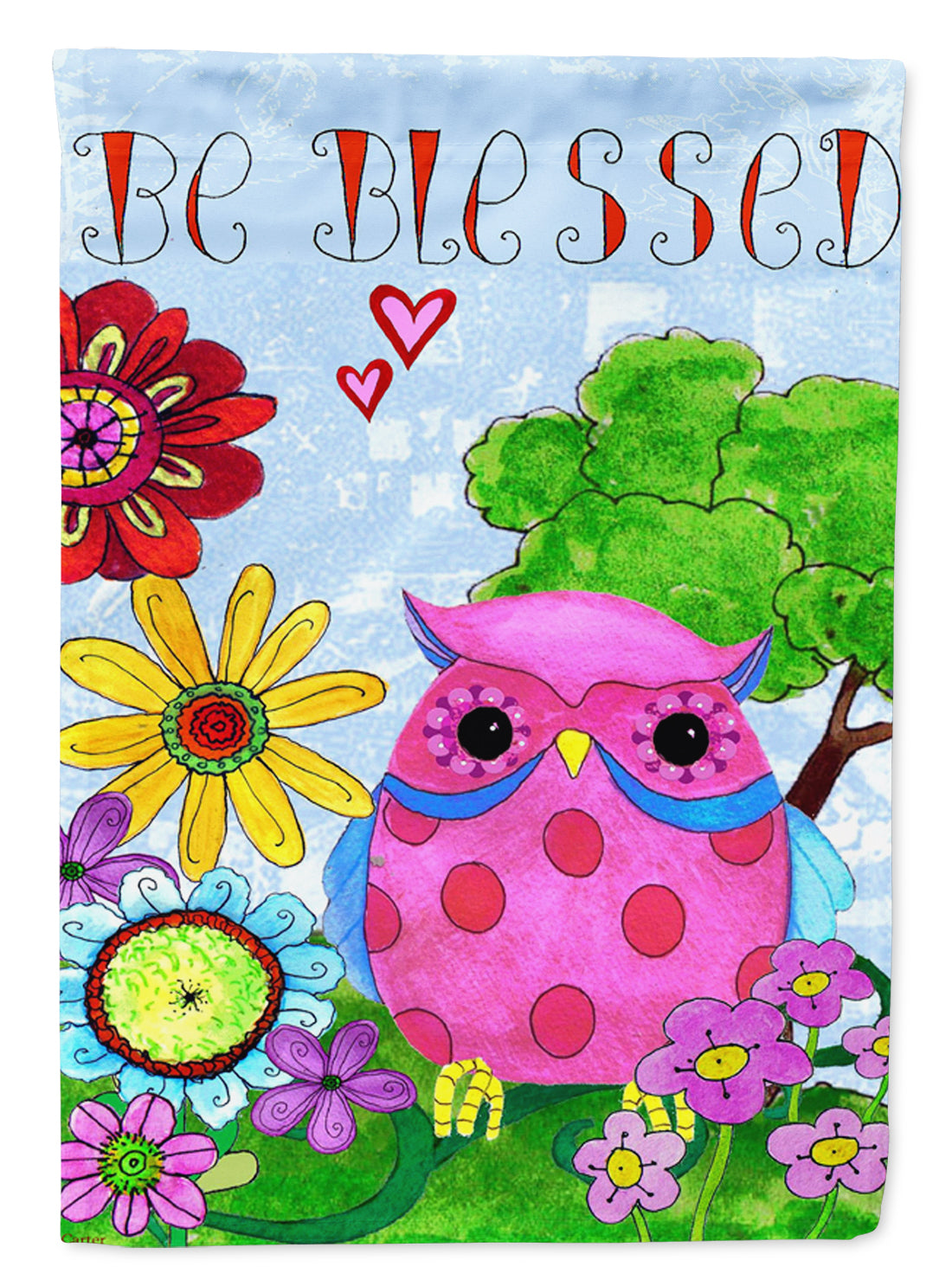 Be Blessed Owl Flag Garden Size PJC1026GF  the-store.com.