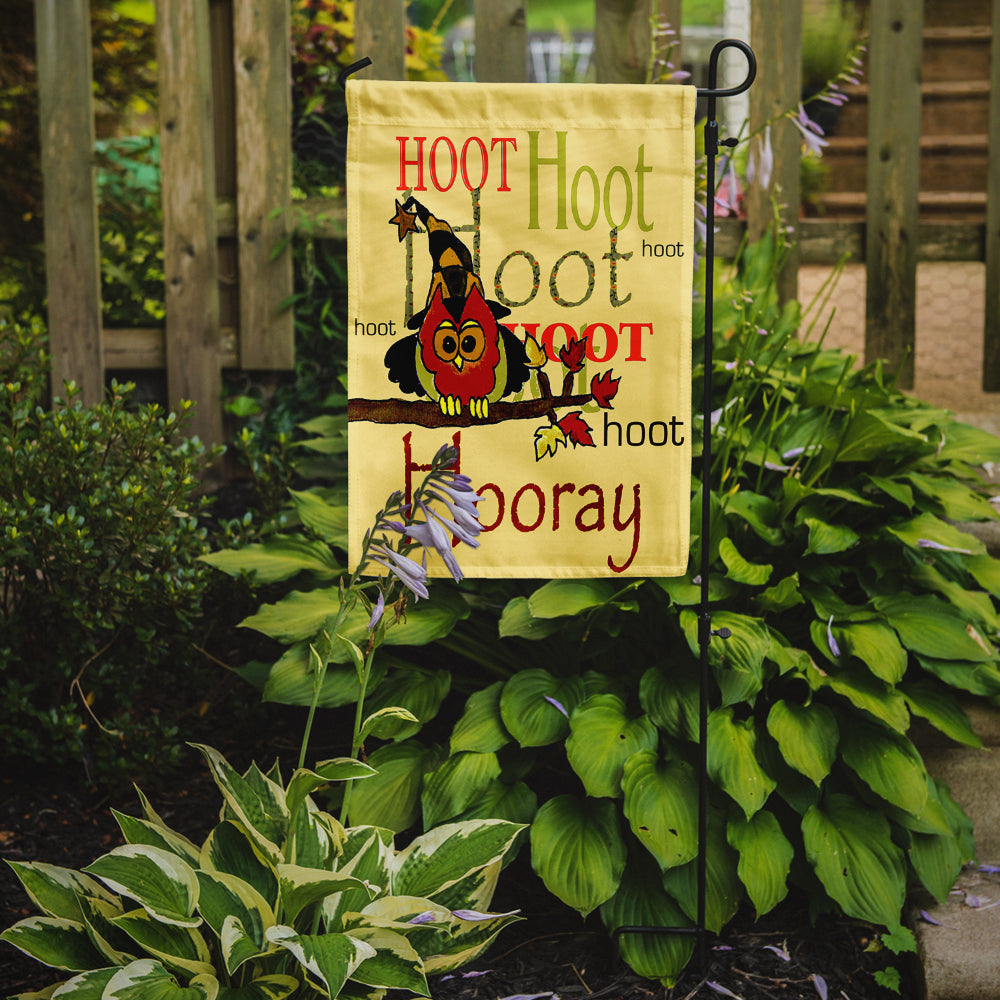 Hoot Hoot Hooray Owl Flag Garden Size PJC1031GF  the-store.com.