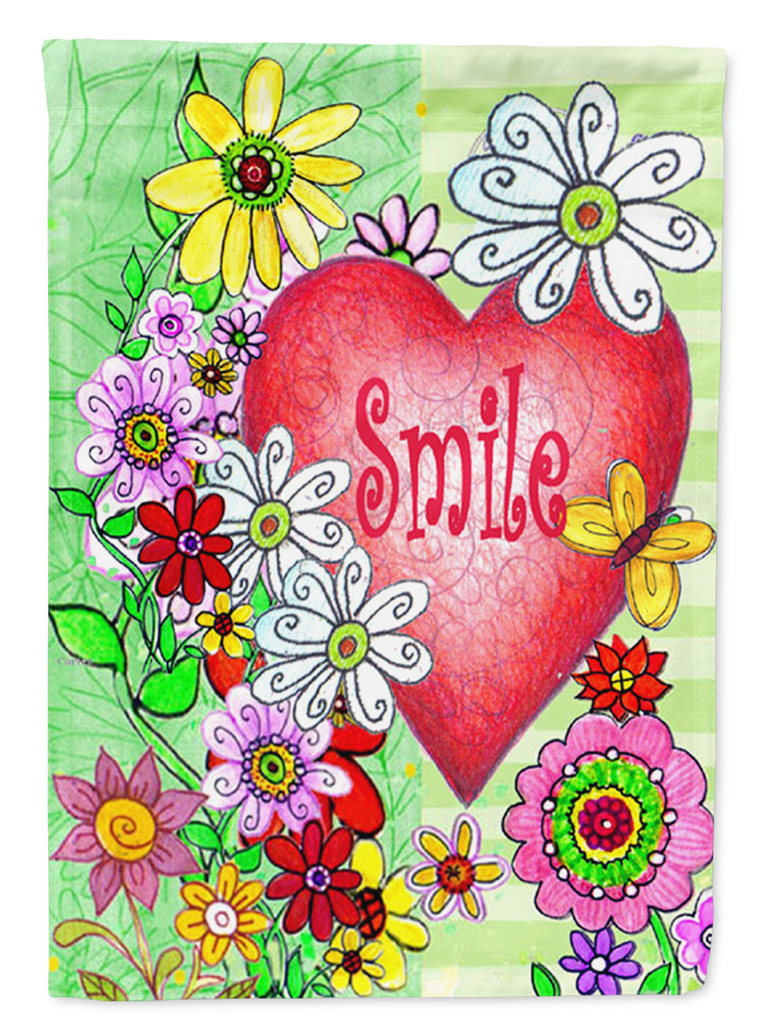 Smile Valentine&#39;s Day Flag Garden Size PJC1041GF  the-store.com.