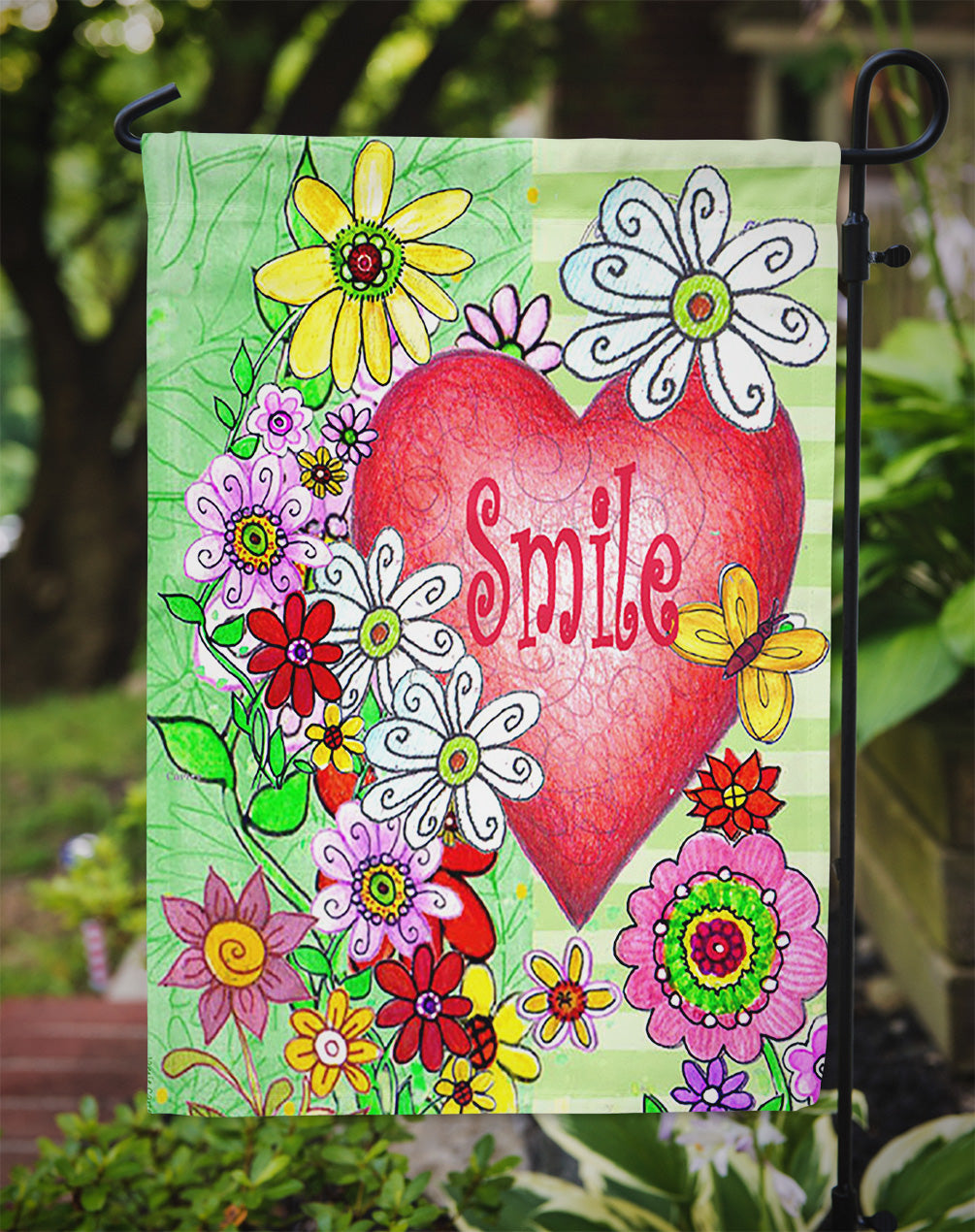 Smile Valentine's Day Flag Garden Size PJC1041GF  the-store.com.