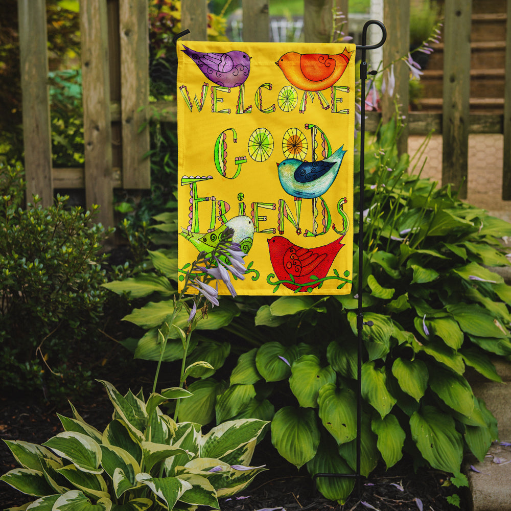 Welcome Good Friends Inspirational Flag Garden Size PJC1055GF  the-store.com.