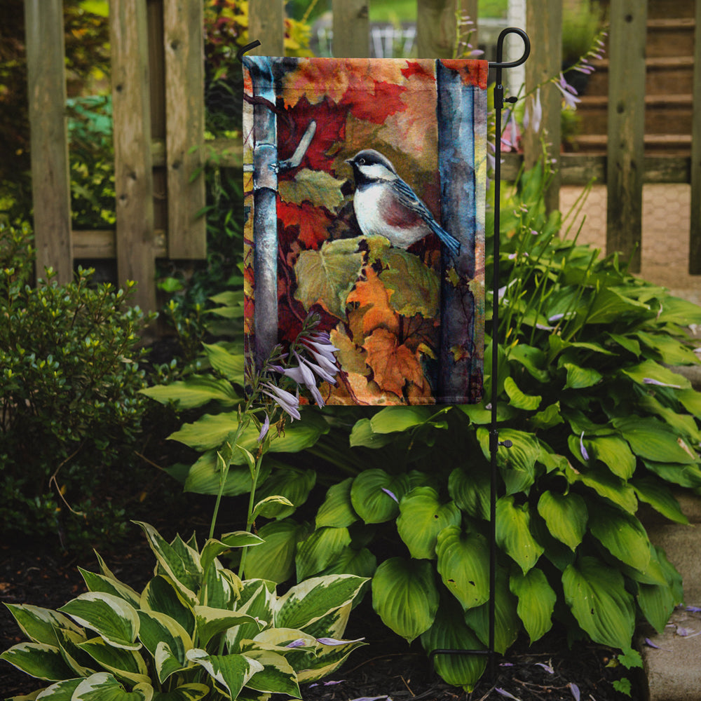 Fence Sitter Chickadee Flag Garden Size  the-store.com.