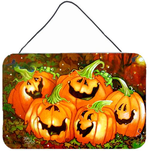 Such a Glowing Personality Pumpkin Halloween Wall or Door Hanging Prints PJC1071DS812 by Caroline&#39;s Treasures