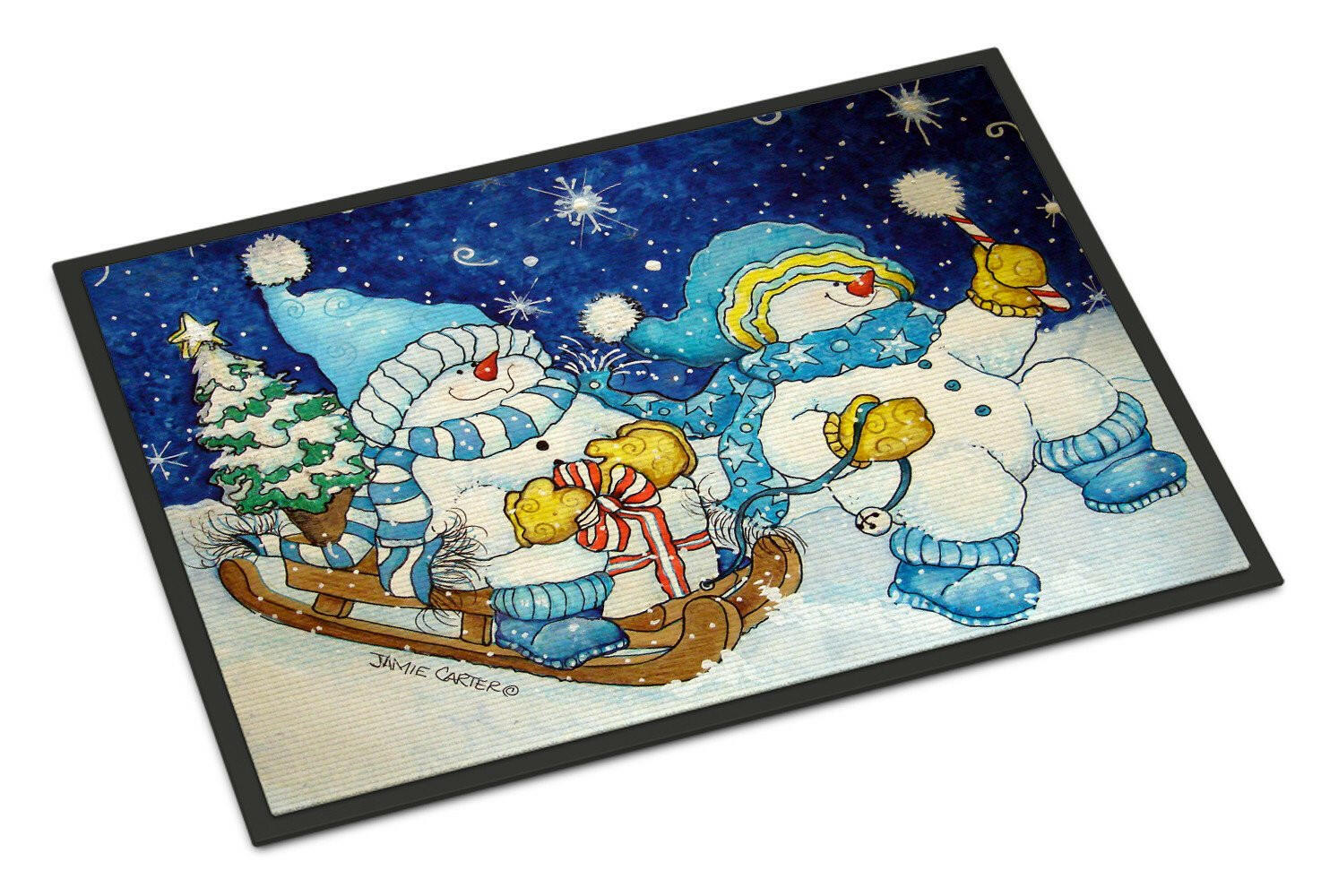 Celebrate the Season of Wonder Snowman Indoor or Outdoor Mat 24x36 PJC1077JMAT - the-store.com