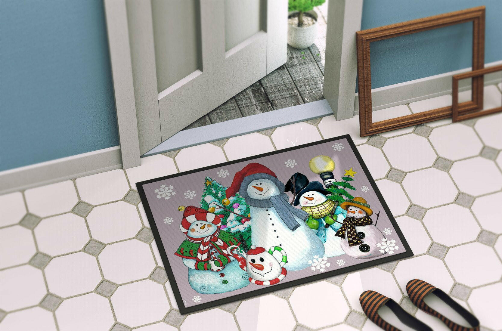 Snowman Collection For the Holidays Indoor or Outdoor Mat 24x36 PJC1084JMAT - the-store.com