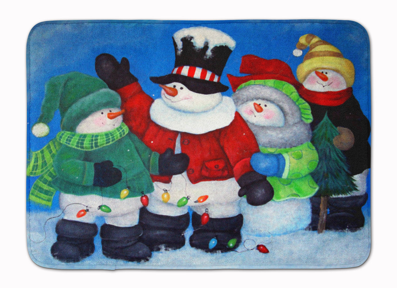 The Light Brigade Snowman Machine Washable Memory Foam Mat PJC1087RUG - the-store.com