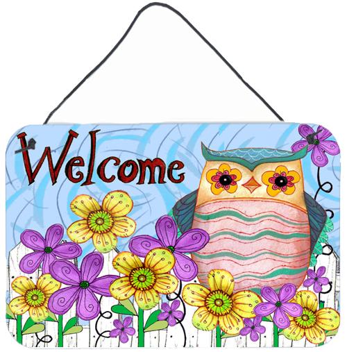 Welcome Owl Wall or Door Hanging Prints by Caroline&#39;s Treasures