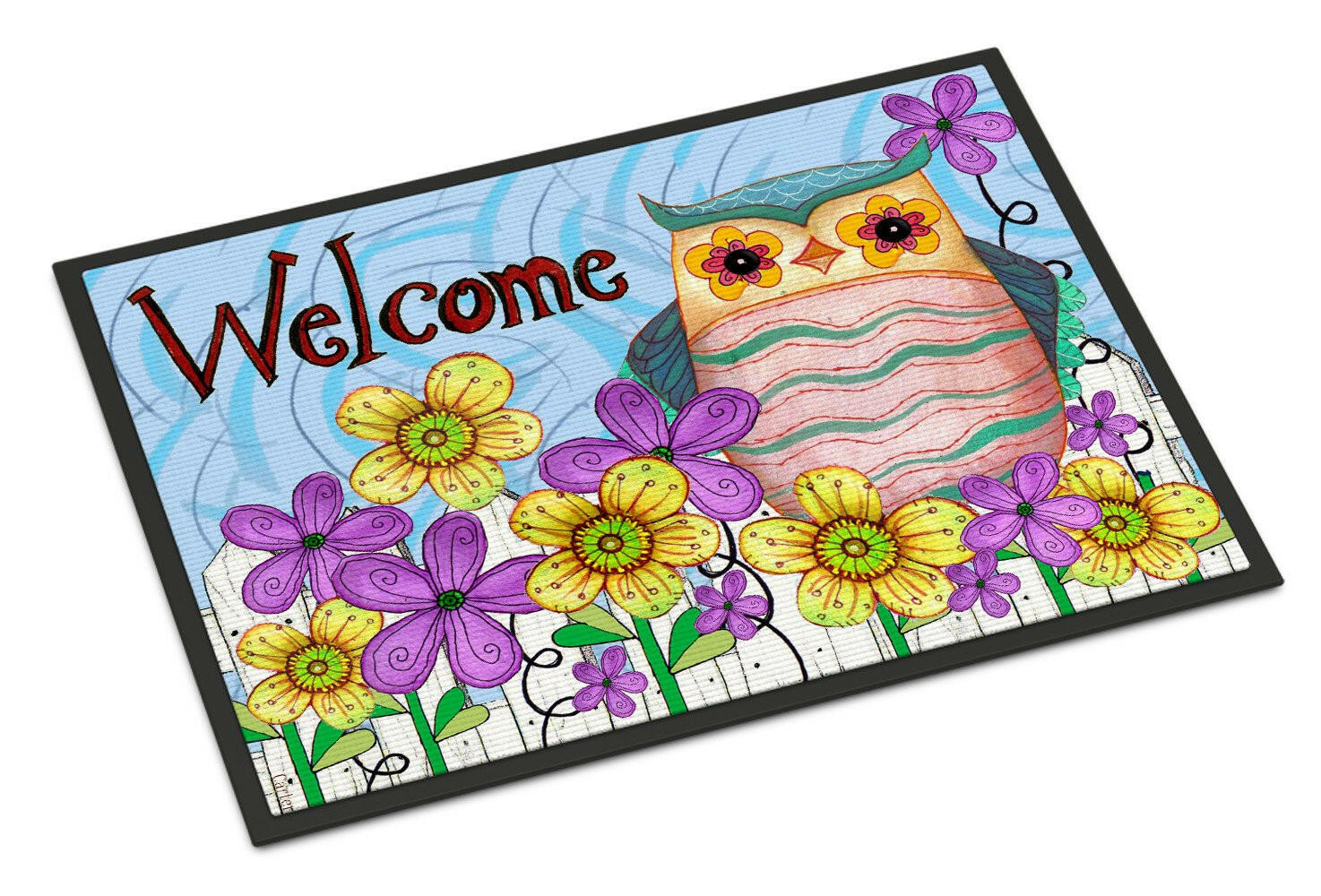 Welcome Owl Indoor or Outdoor Mat 18x27 PJC1095MAT - the-store.com