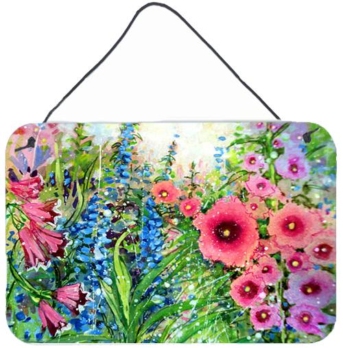 Easter Garden Springtime Flowers Wall or Door Hanging Prints PJC1107DS812 by Caroline's Treasures