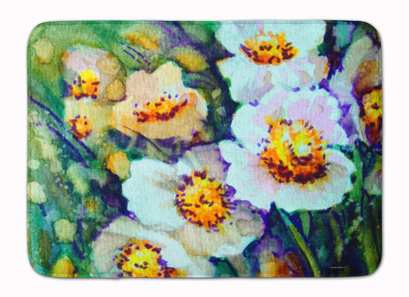 Raindrops on Poppies Machine Washable Memory Foam Mat PJC1108RUG - the-store.com