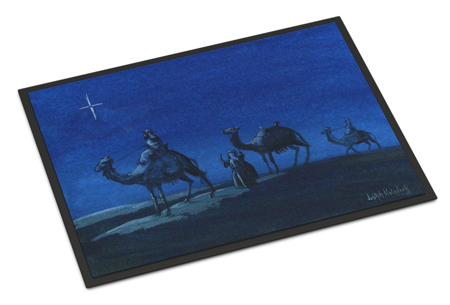 Wise Men in Blue Indoor or Outdoor Mat 24x36 PJH3001JMAT by Caroline's Treasures