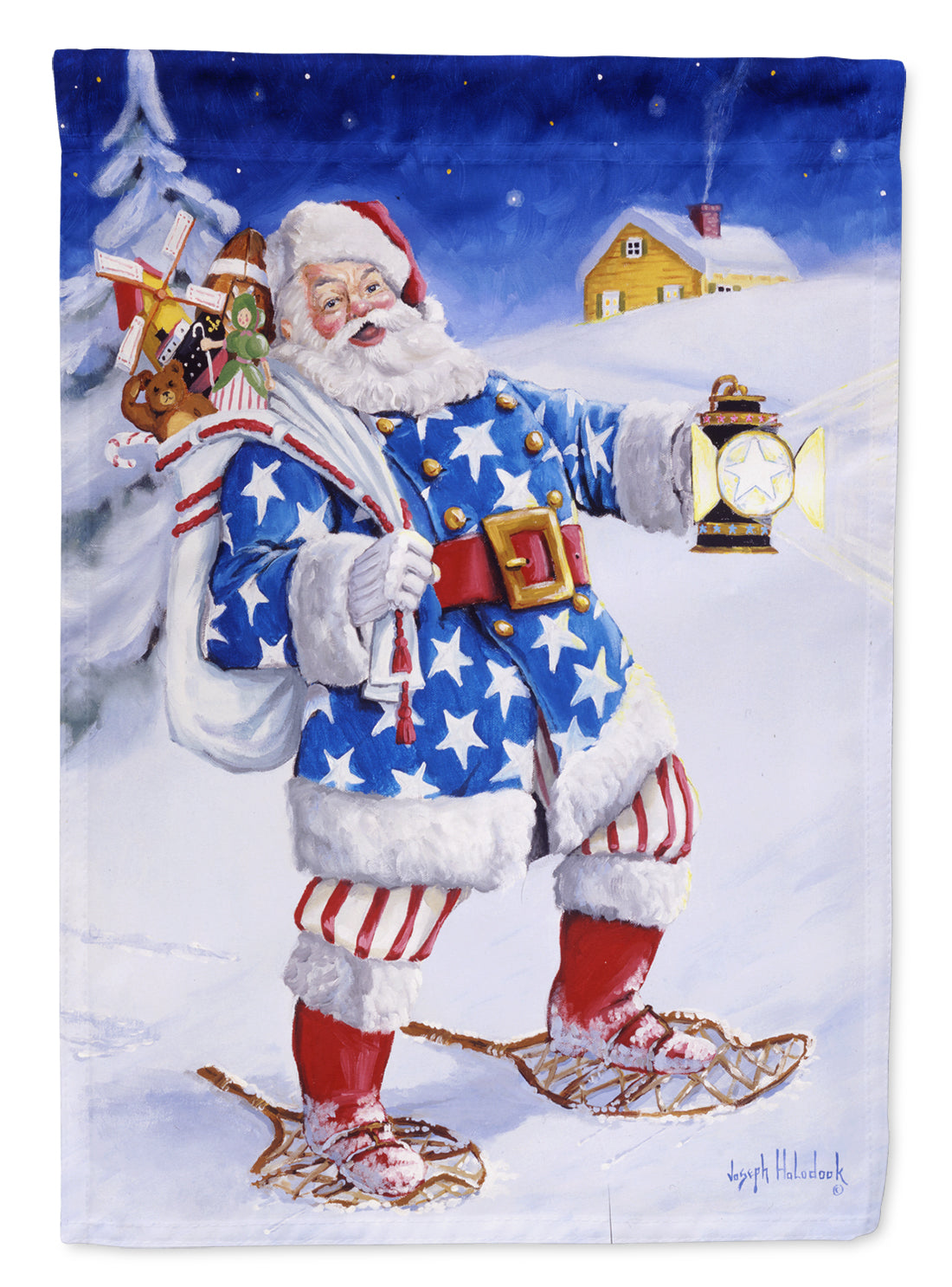 Santa Claus A Star to Guide Him Flag Garden Size PJH3008GF  the-store.com.