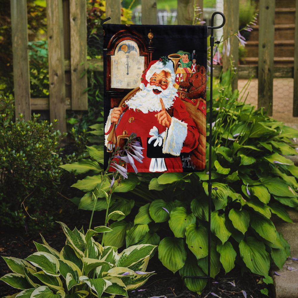 Santa Claus At the Stroke of Midnight Flag Garden Size PJH3012GF  the-store.com.