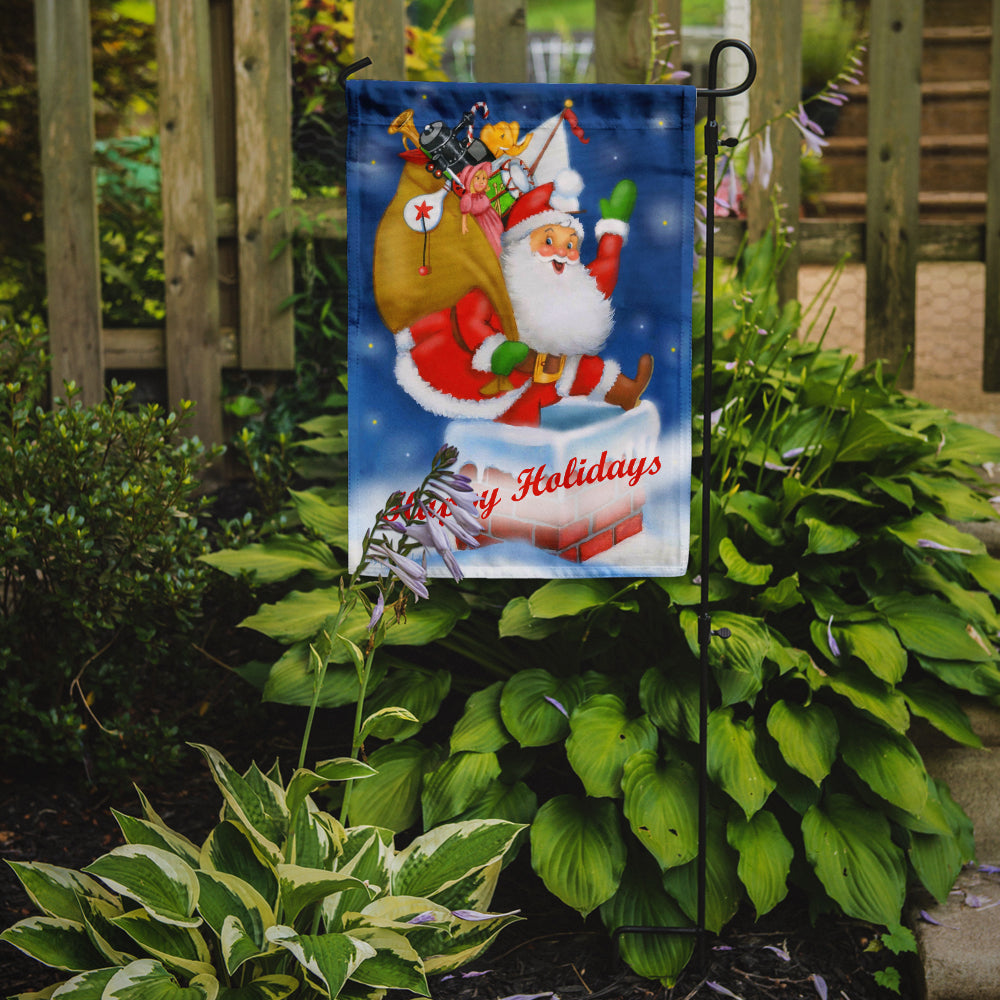 Santa Claus Hope I Don't Get Stuck Flag Garden Size PJH3014GF  the-store.com.