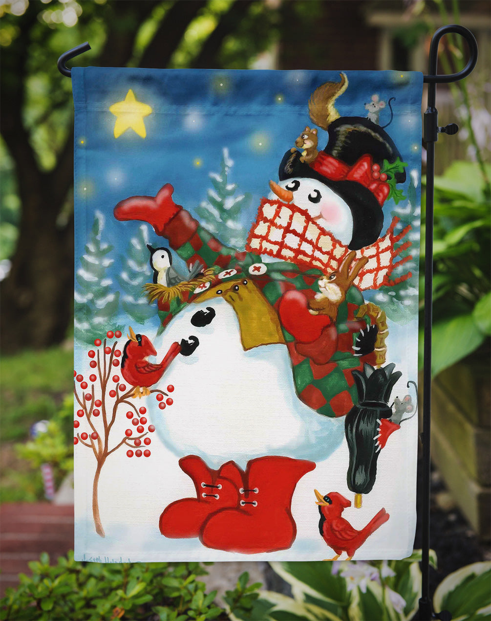 Snowman First Star I See Tonight Flag Garden Size PJH3017GF  the-store.com.