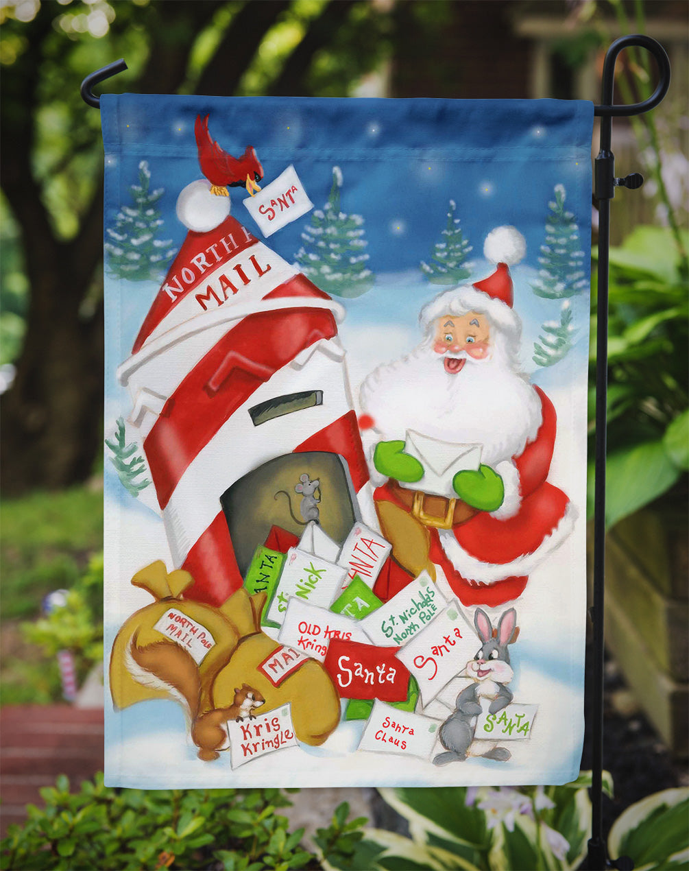 Santa Claus Mail Call Flag Garden Size PJH3019GF  the-store.com.