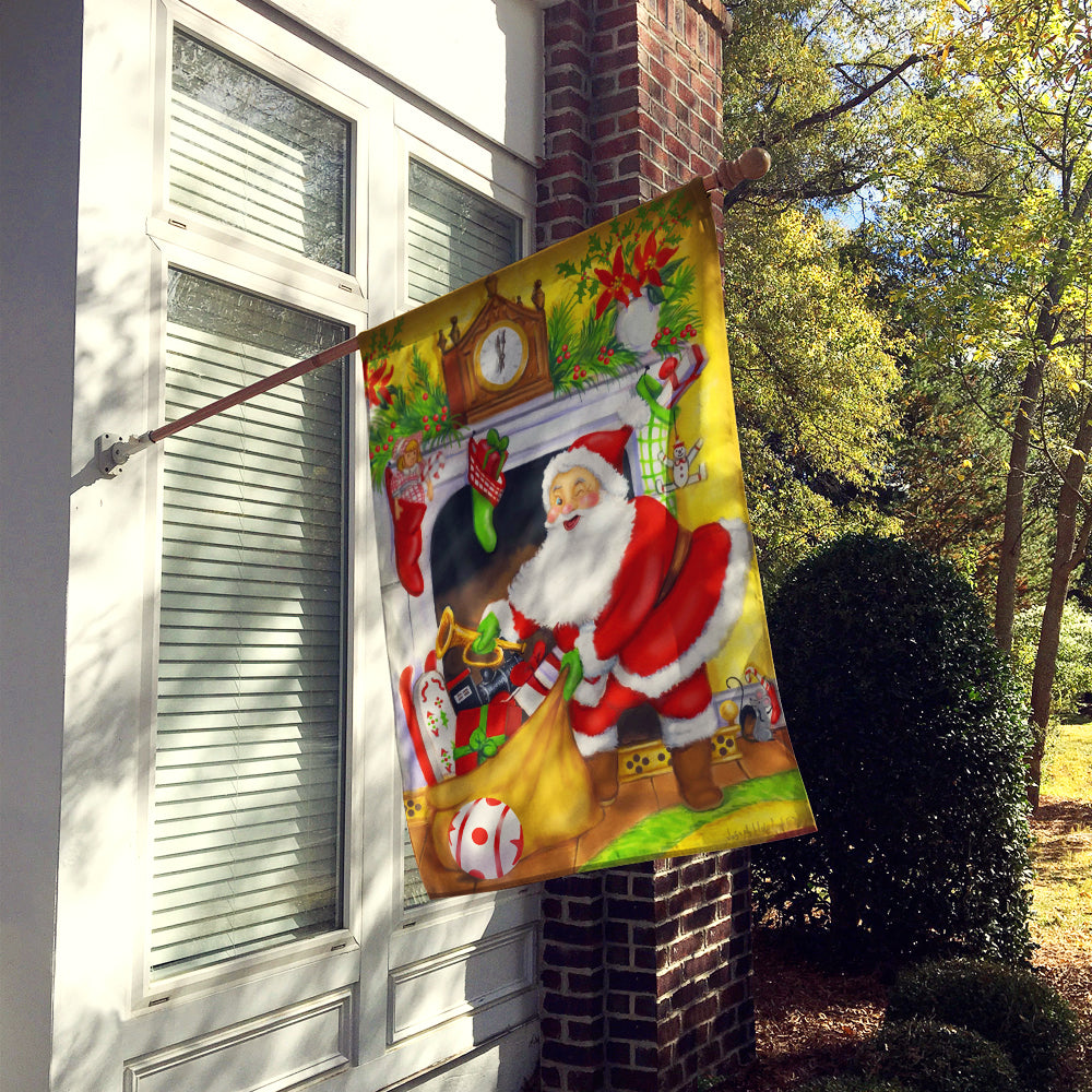 Santa Claus Stocking Stuffers Flag Canvas House Size PJH3024CHF  the-store.com.