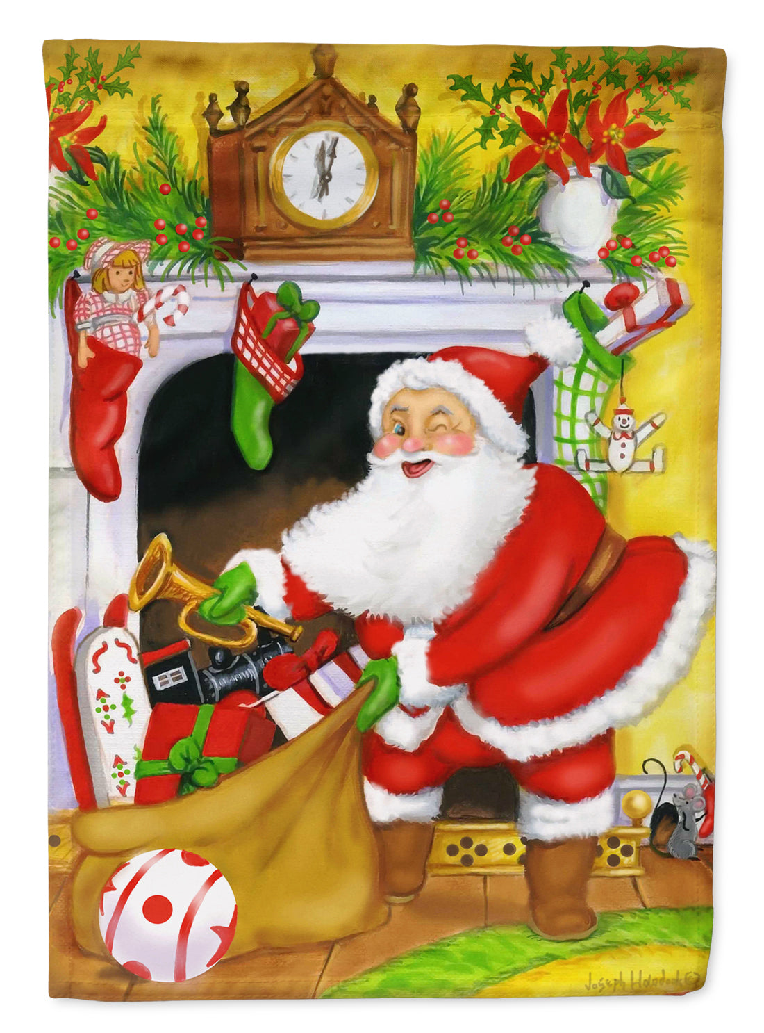 Santa Claus Stocking Stuffers Flag Garden Size PJH3024GF  the-store.com.