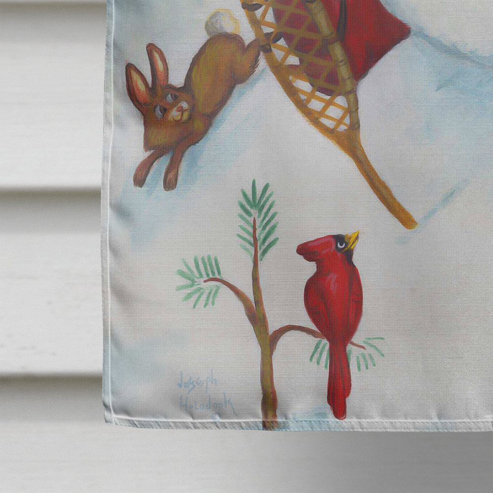 Snowman Snow Shooin Flag Canvas House Size PJH3027CHF  the-store.com.