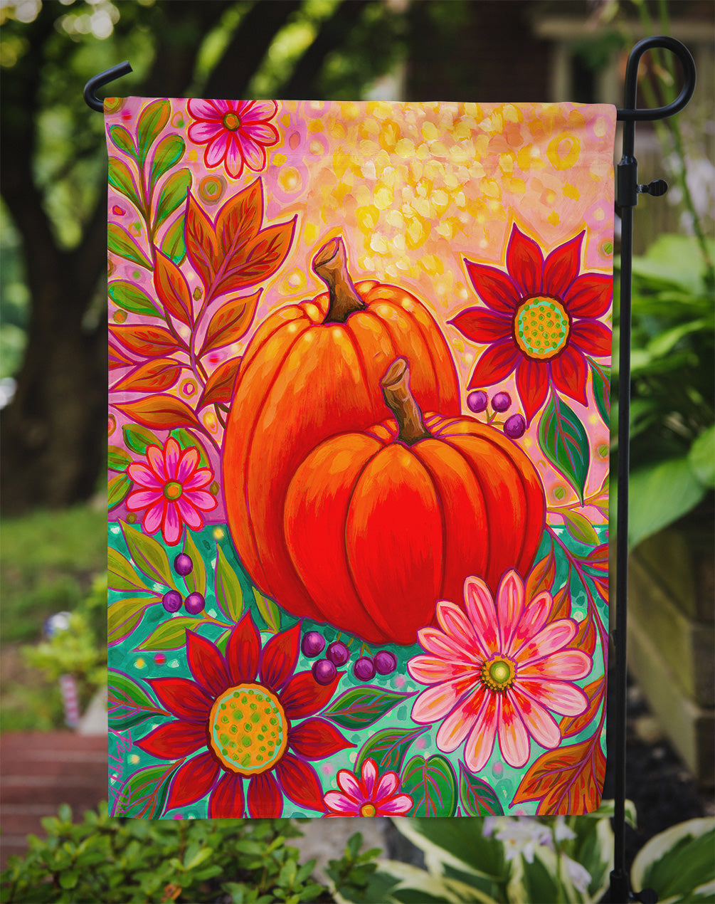 Golden Floral Harvest Fall Flag Garden Size PPD3003GF  the-store.com.