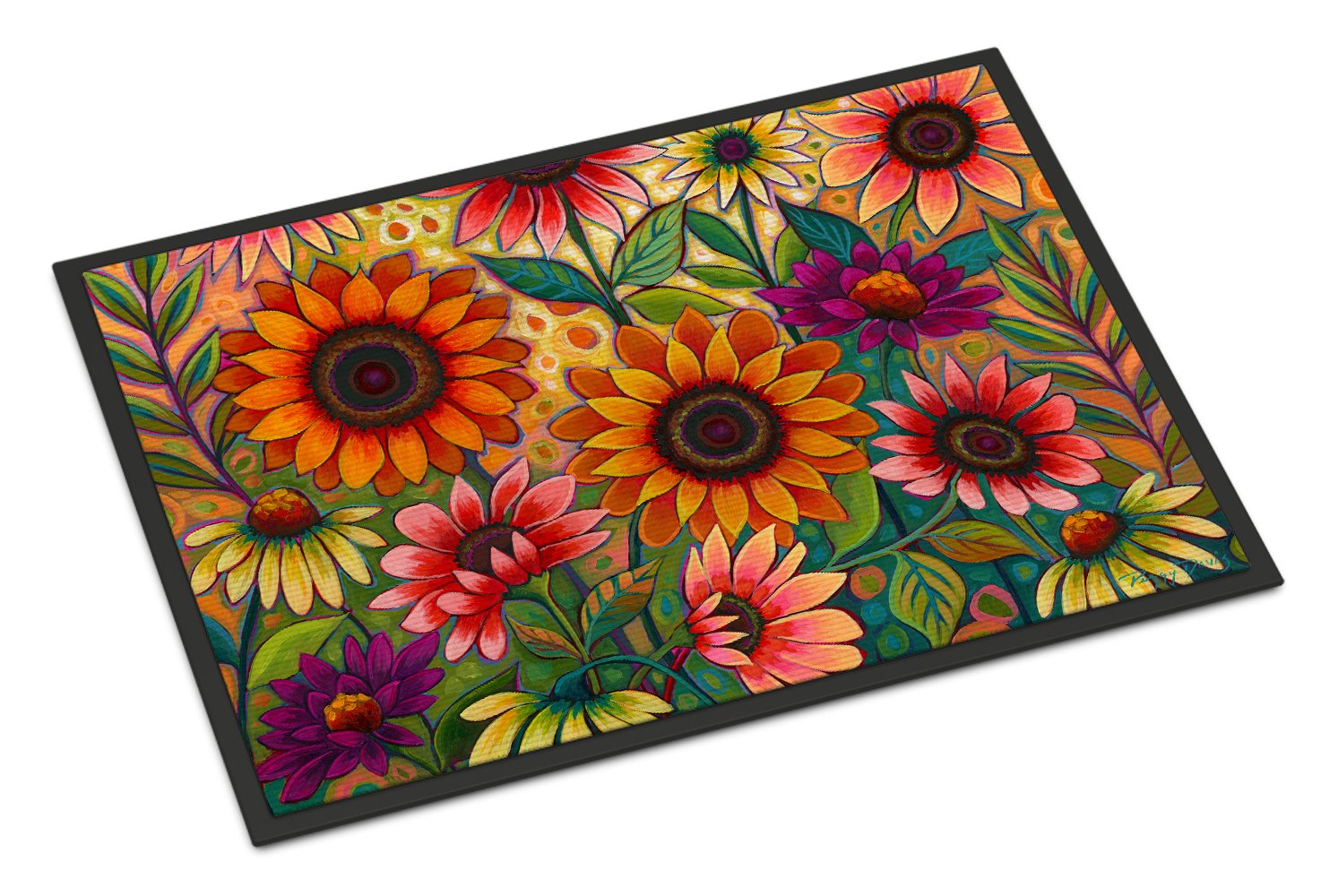 Fall Sunflower Surprise Indoor or Outdoor Mat 24x36 PPD3014JMAT by Caroline's Treasures