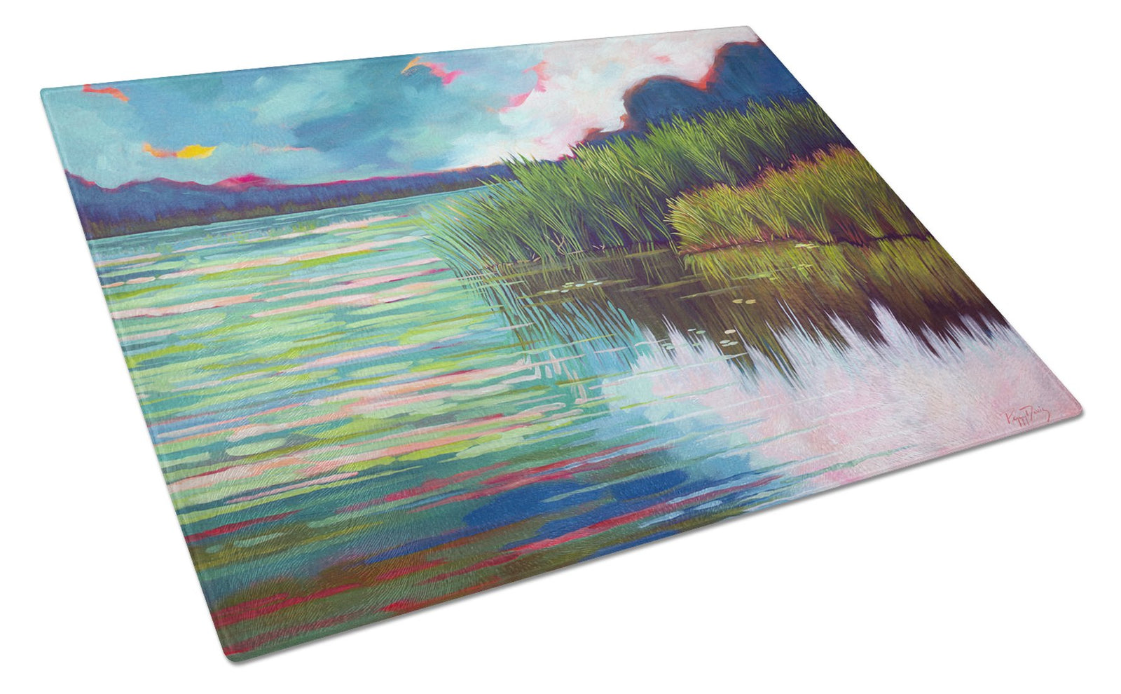 Moved upon the Water Glass Cutting Board Large PPD3018LCB by Caroline's Treasures