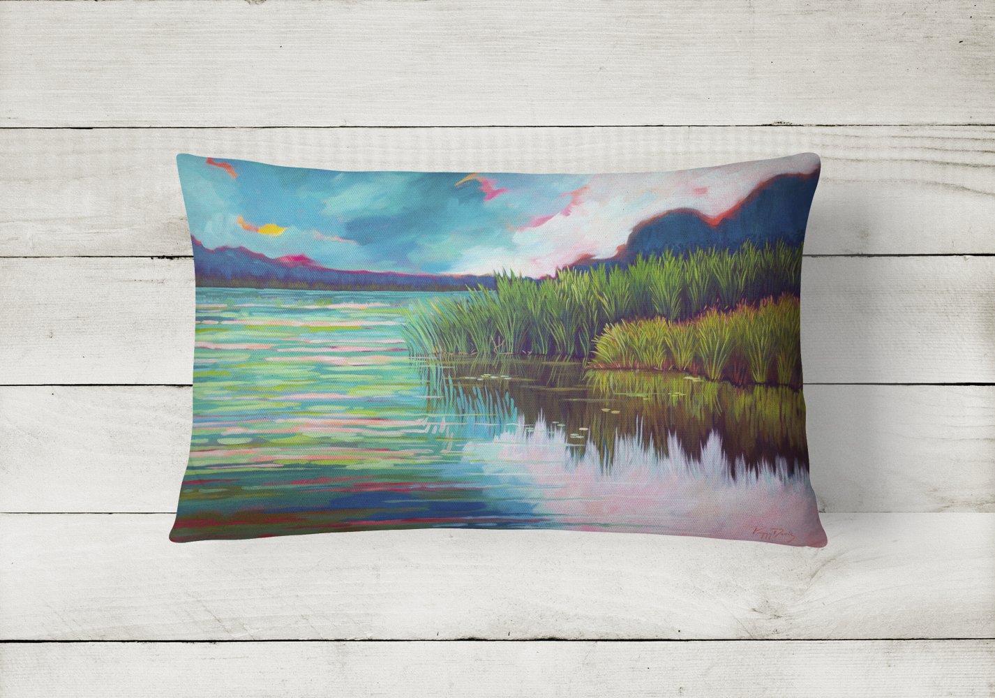 Moved upon the Water Canvas Fabric Decorative Pillow PPD3018PW1216 by Caroline's Treasures