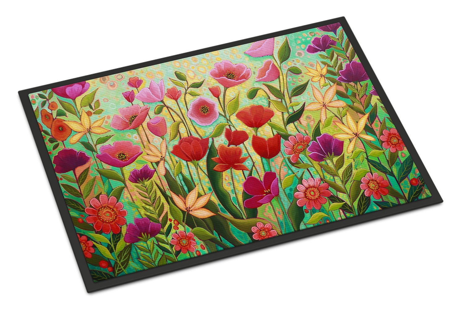 Wild Beauty Flowers Indoor or Outdoor Mat 24x36 PPD3024JMAT by Caroline's Treasures