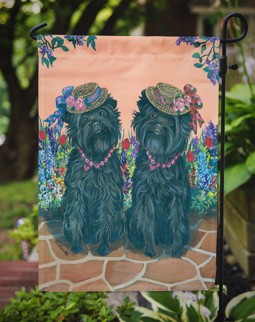 Affenpinscher Sisters Flag Garden Size PPP3001GF  the-store.com.