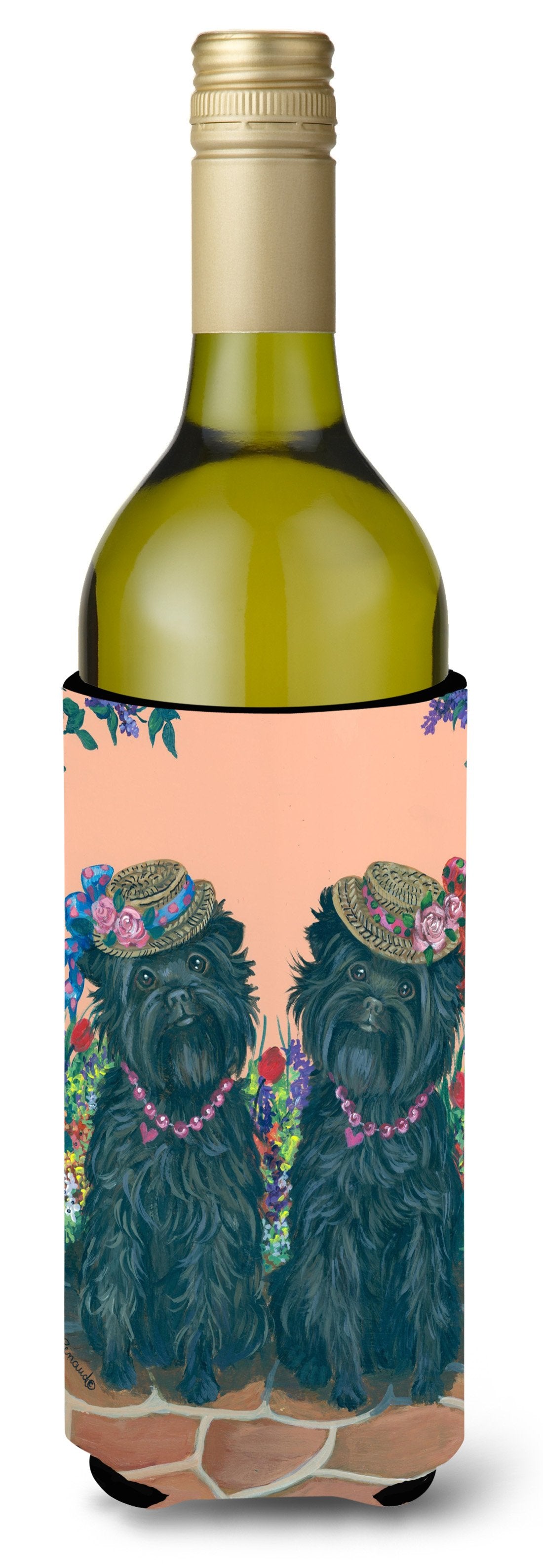 Affenpinscher Sisters Wine Bottle Hugger PPP3001LITERK by Caroline's Treasures