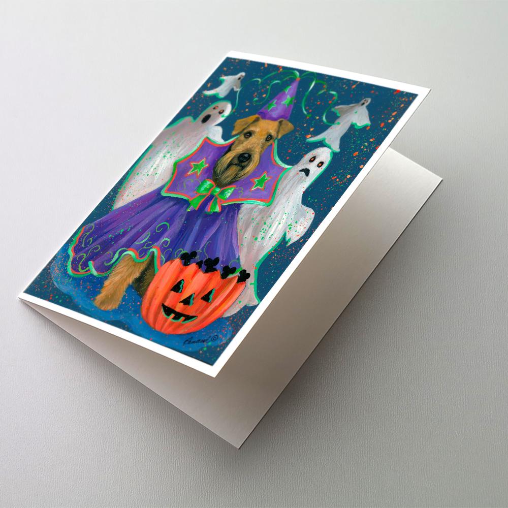 Buy this Airedale Boo Hoo Halloween Greeting Cards and Envelopes Pack of 8