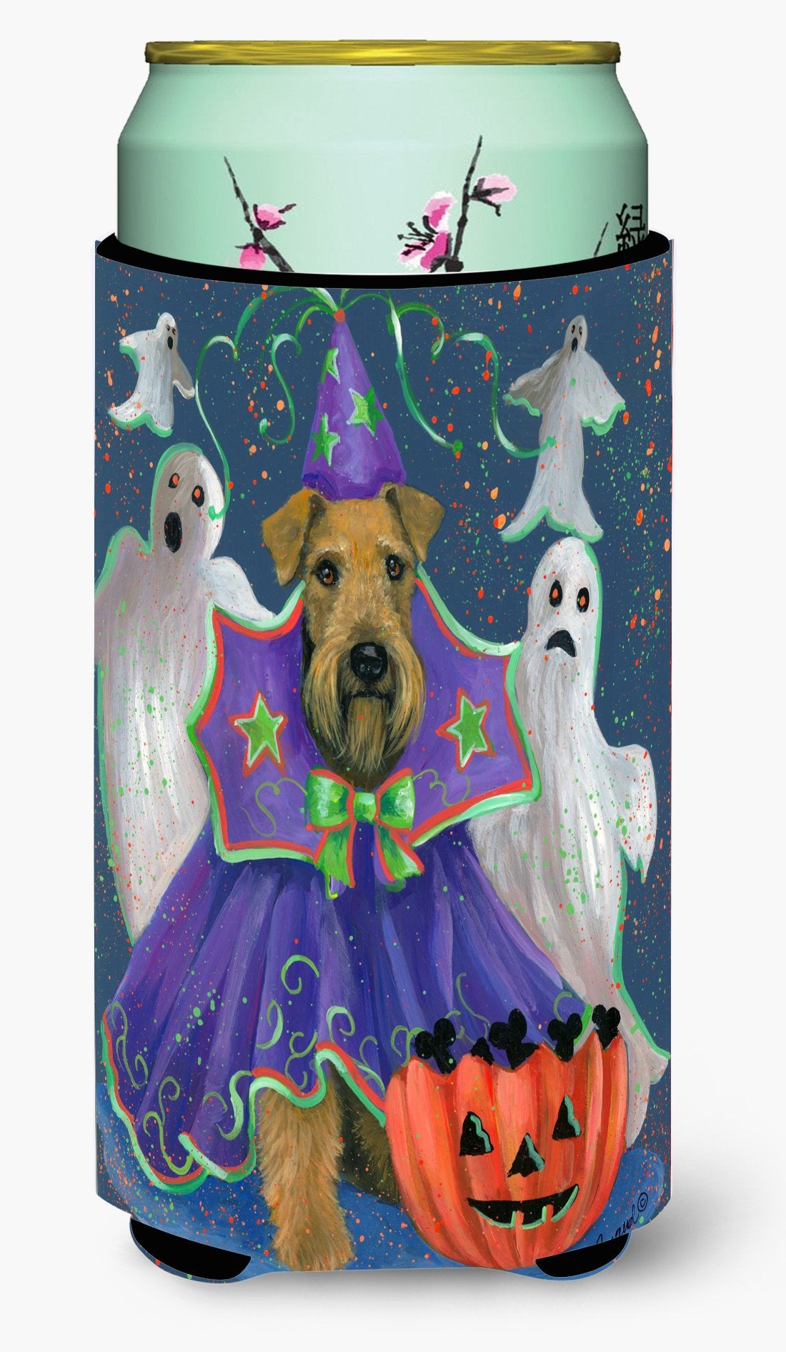 Airedale Boo Hoo Halloween Tall Boy Hugger PPP3002TBC by Caroline's Treasures