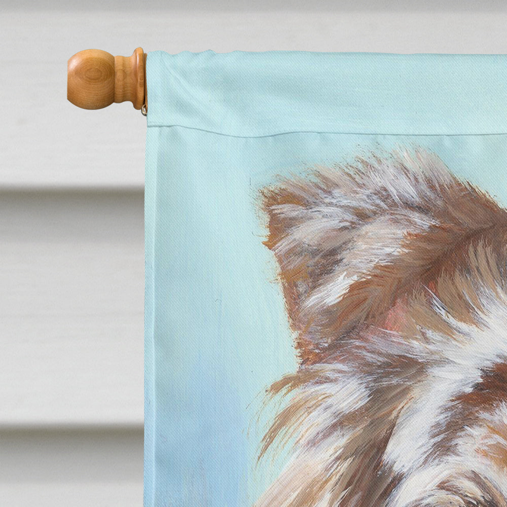 Australian Shepherd Scarlet Flag Canvas House Size PPP3009CHF  the-store.com.